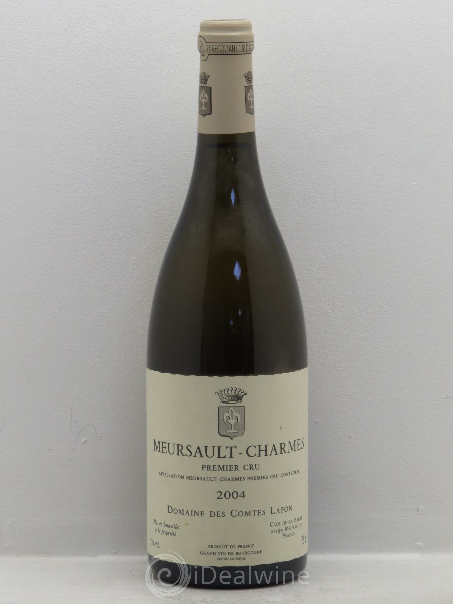 Meursault 1er Cru Charmes Comtes Lafon (Domaine des) 2004 - Lot de 1 bouteille - 0