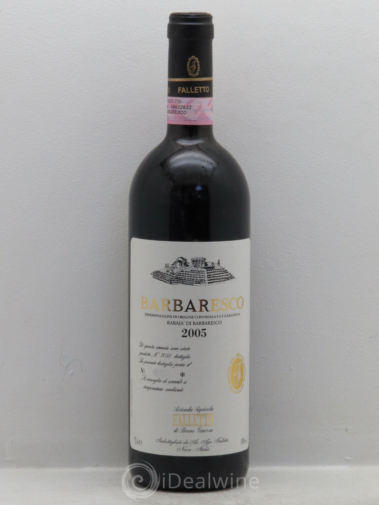 Barolo DOCG Falletto di Serralunga d'Alba Falletto - Bruno Giacosa Rabaja 2005 - Lot de 1 bouteille - 0