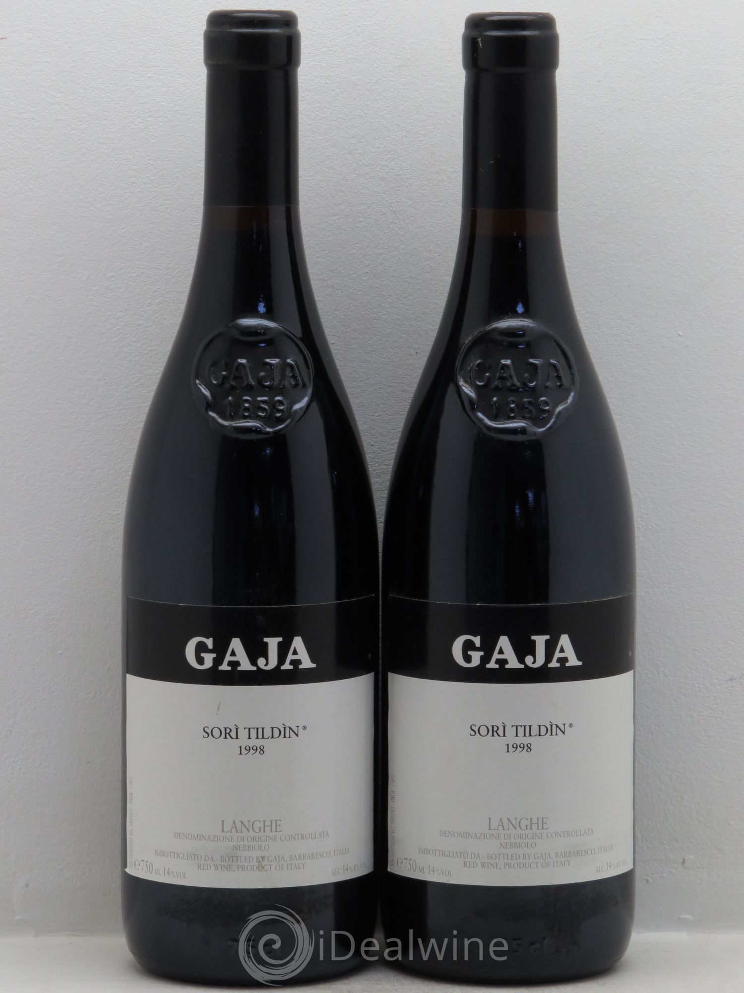 Langhe Sorì Tildìn Gaja 1998 - Lot de 2 bouteilles - 0
