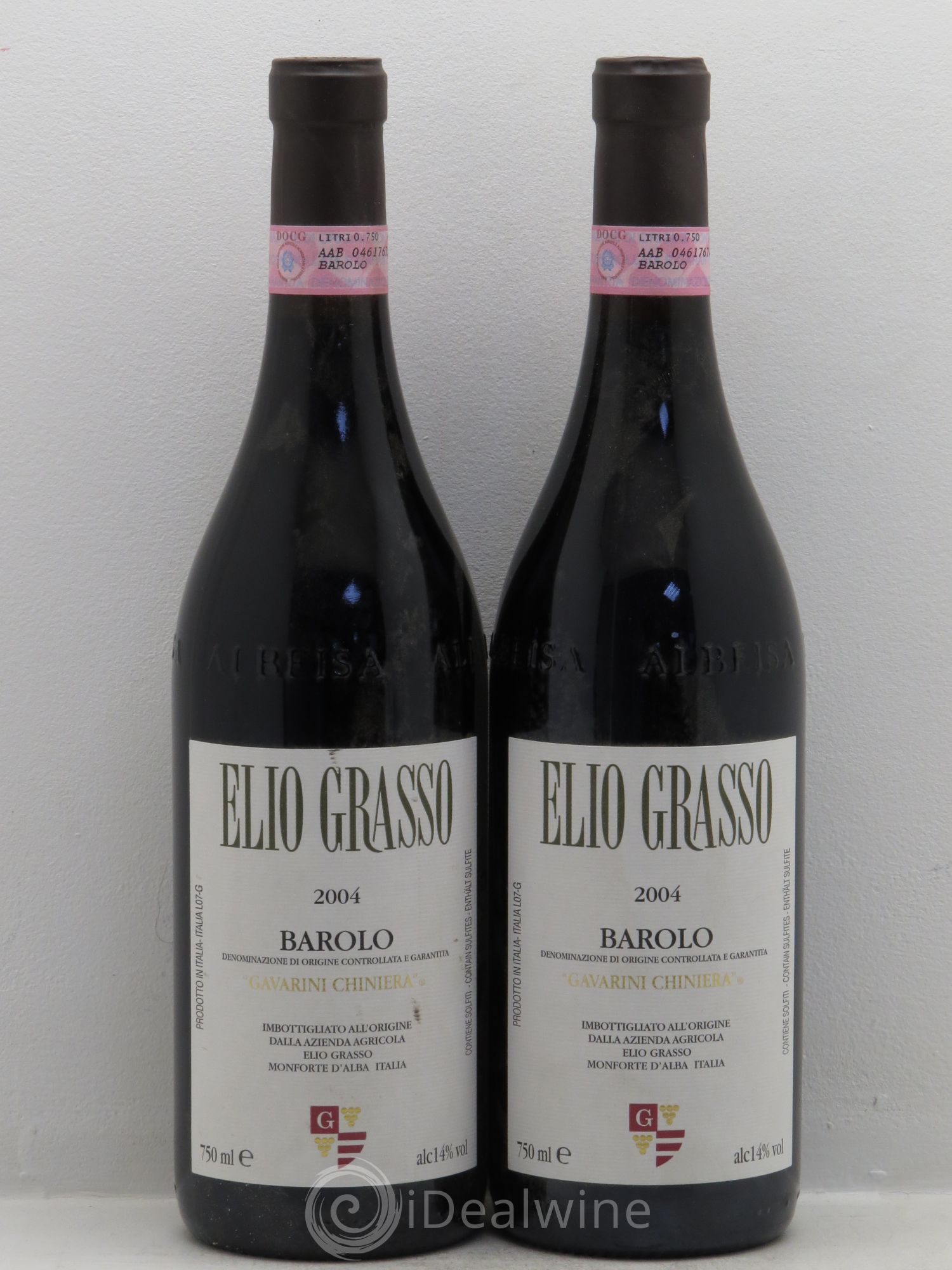Barolo Grasso Elio Gavarini Chinera 2004 - Posten von 2 Flaschen - 0
