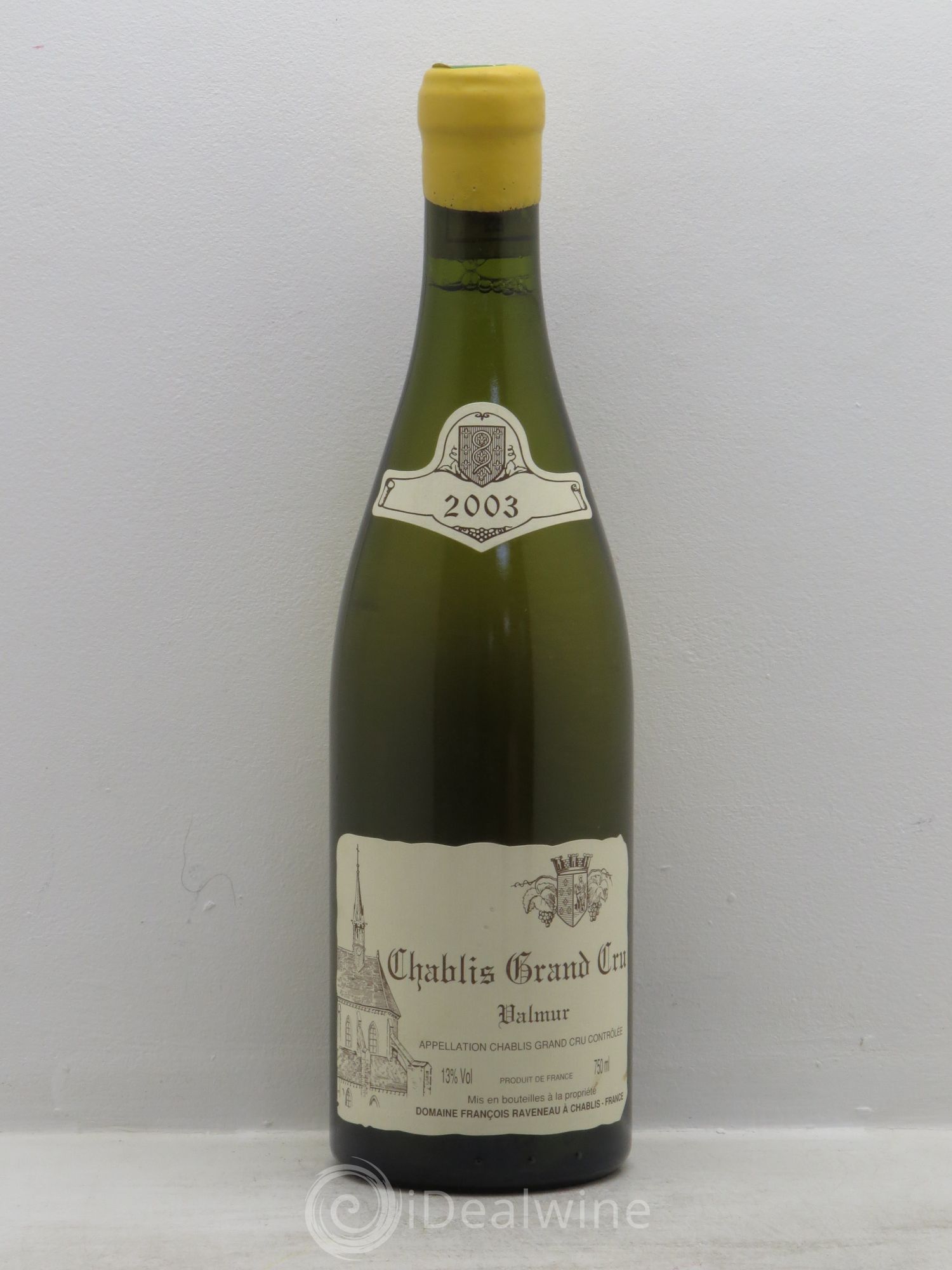 Chablis Grand Cru Valmur Raveneau (Domaine) 2003 - Lot de 1 bouteille - 0
