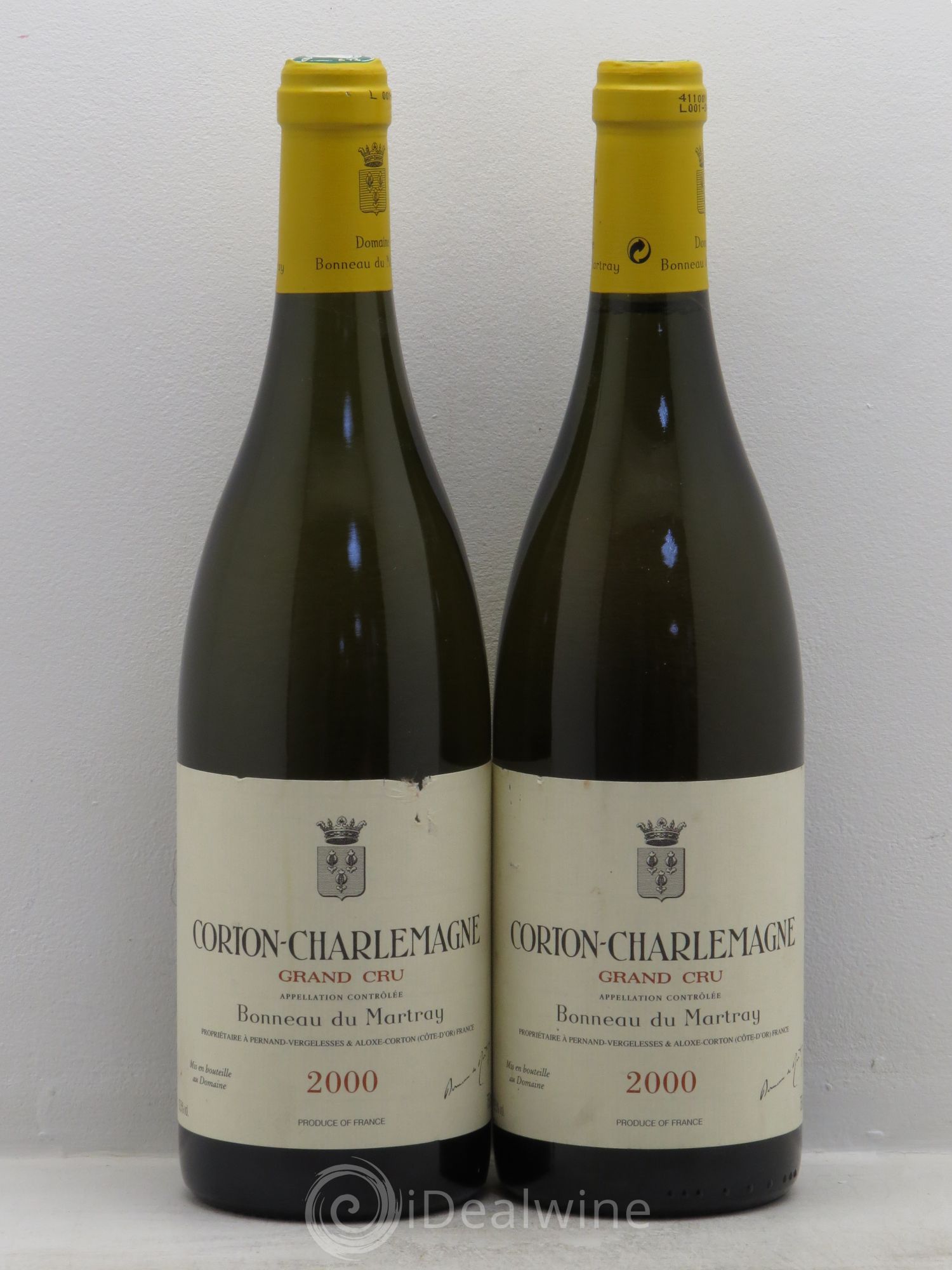 Corton-Charlemagne Grand Cru Bonneau du Martray (Domaine) 2000 - Lot de 2 bouteilles - 0