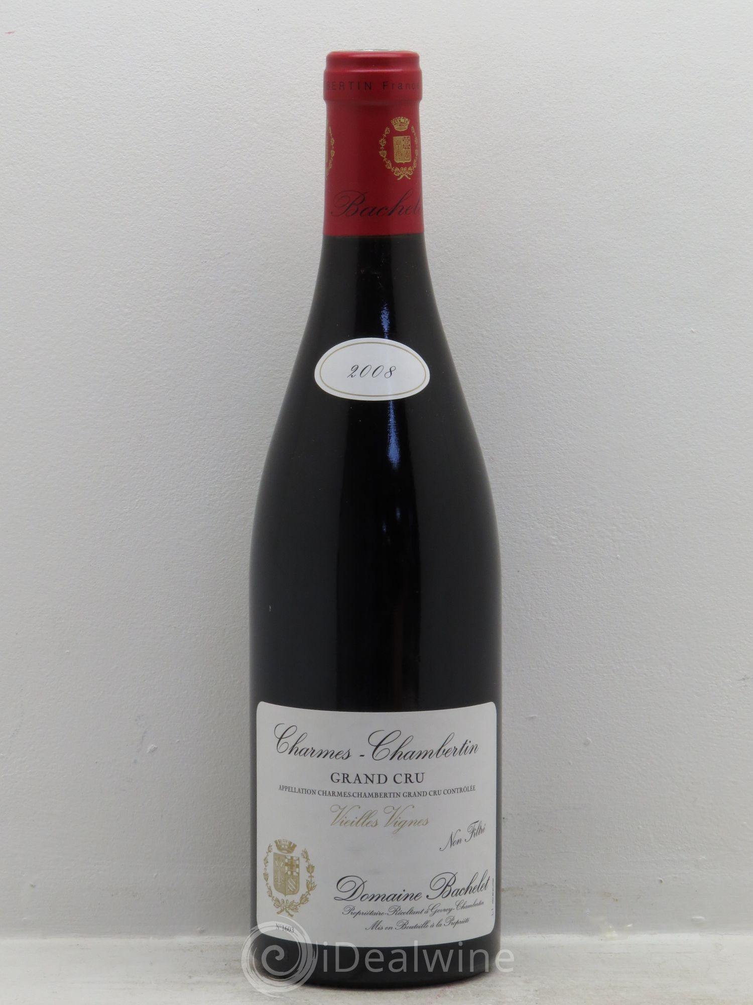 Charmes-Chambertin Grand Cru Vieilles Vignes Domaine Bachelet 2008 - Posten von 1 Flasche - 0