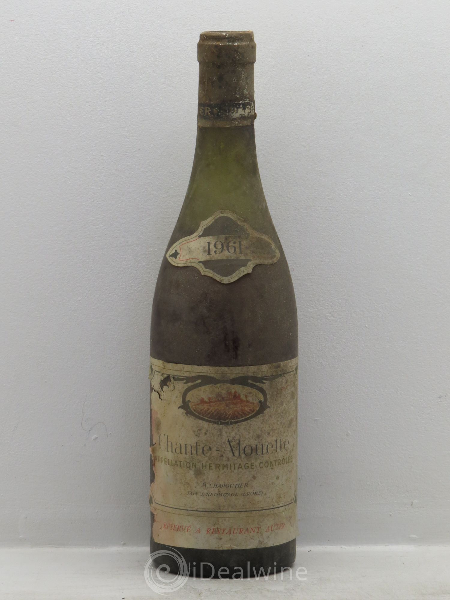 Hermitage Chante Alouette Chapoutier 1961 - Lot de 1 bouteille - 0