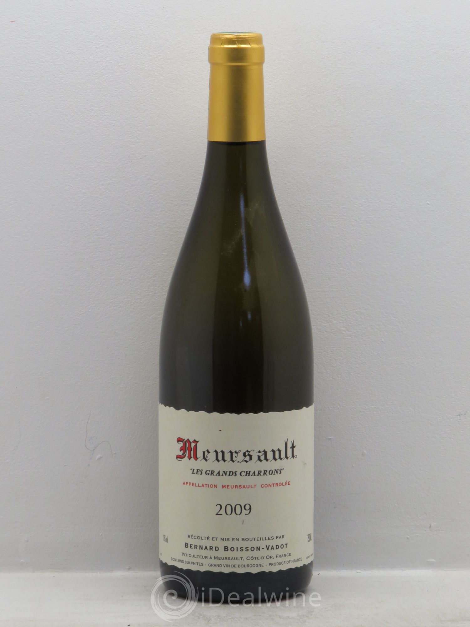 Meursault Les Grands Charrons Boisson Vadot 2009 - Posten von 1 Flasche - 0