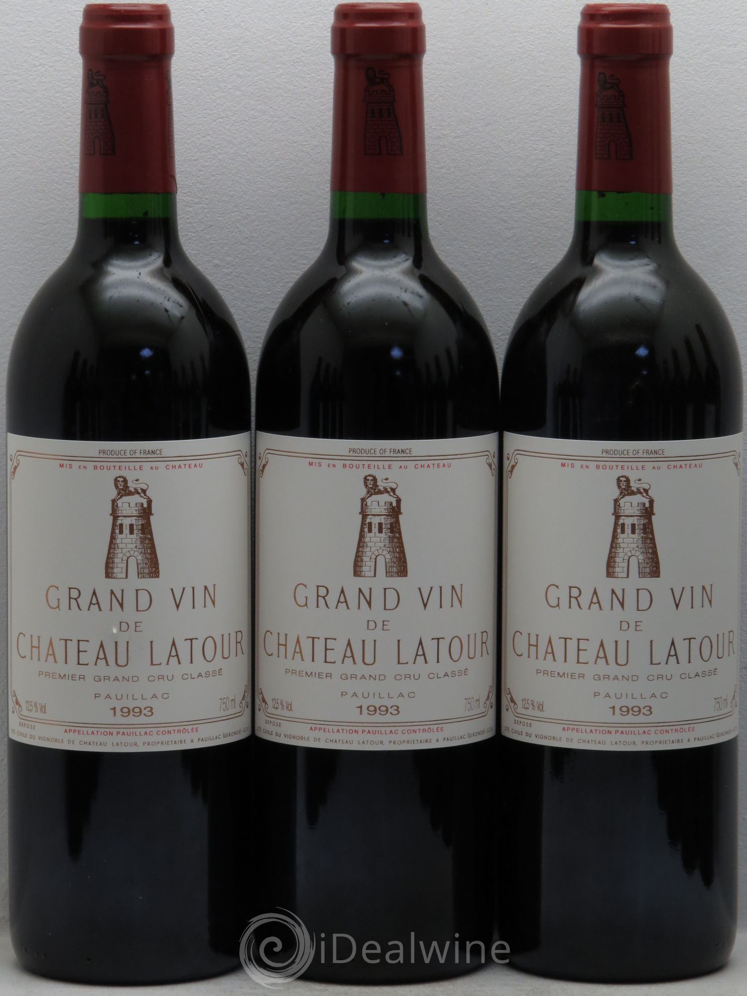 Château Latour 1er Grand Cru Classé 1993 - Lot de 12 bouteilles - 1
