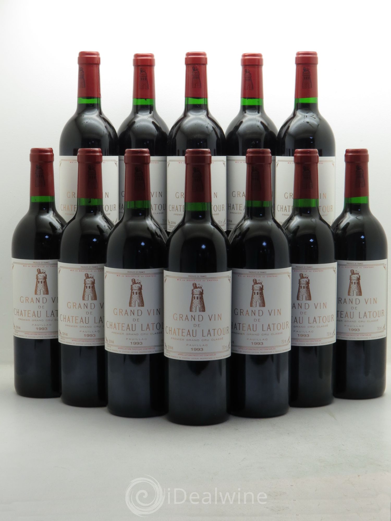 Château Latour 1er Grand Cru Classé 1993 - Lot de 12 bouteilles - 0