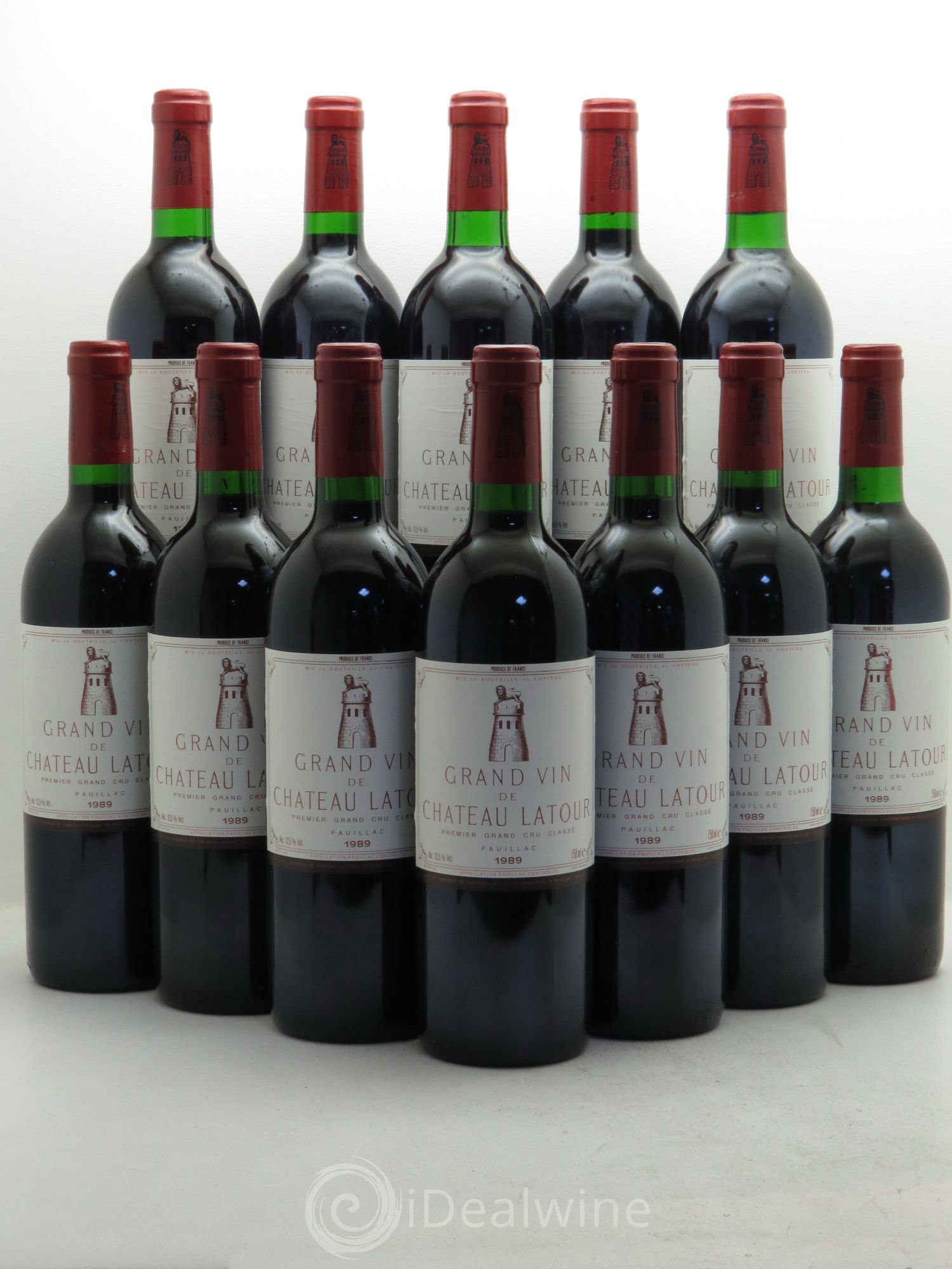 Château Latour 1er Grand Cru Classé 1989 - Lot de 12 bouteilles - 0