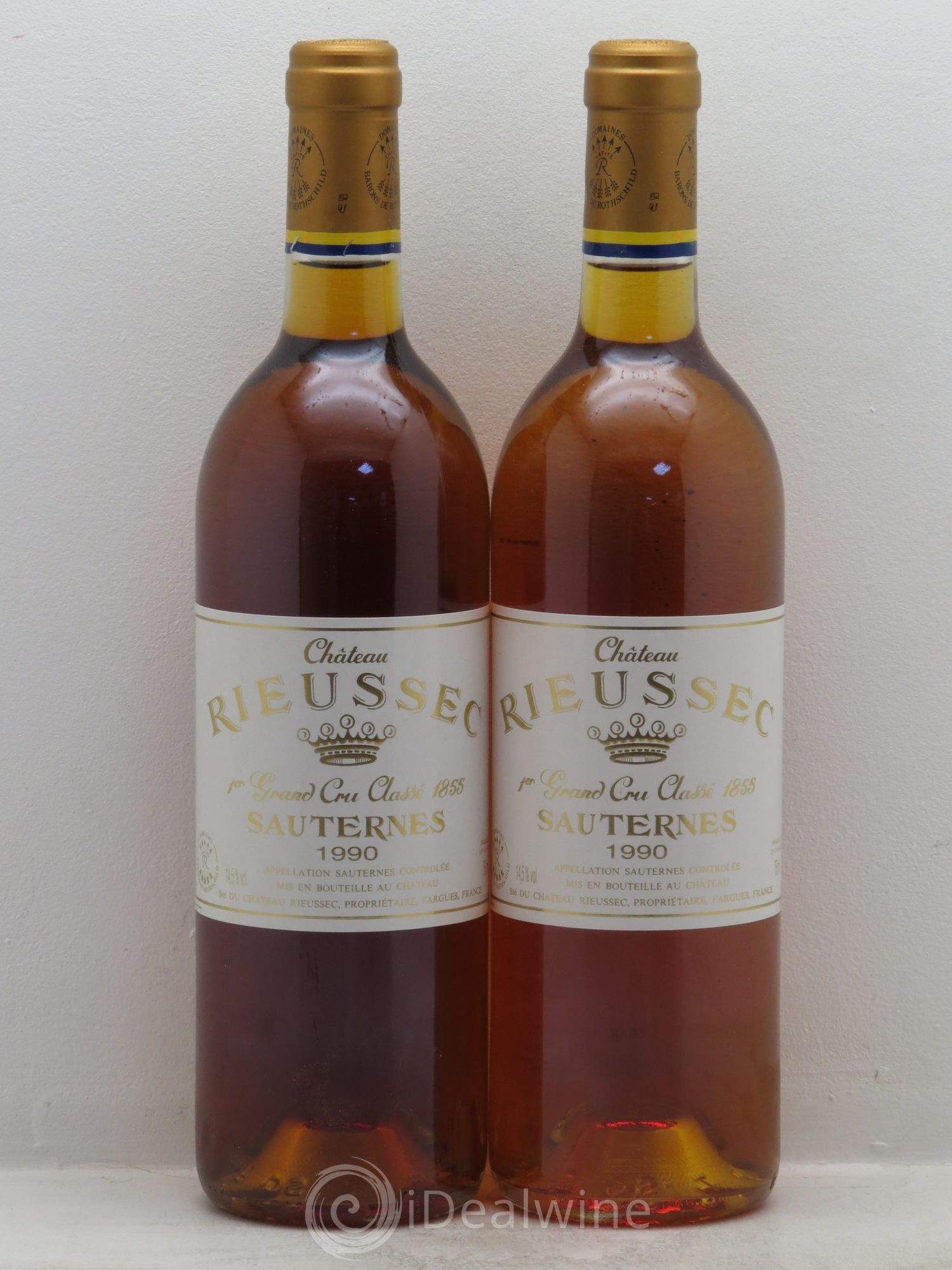 Château Rieussec 1er Grand Cru Classé 1990 - Lotto di 2 bottiglie - 0
