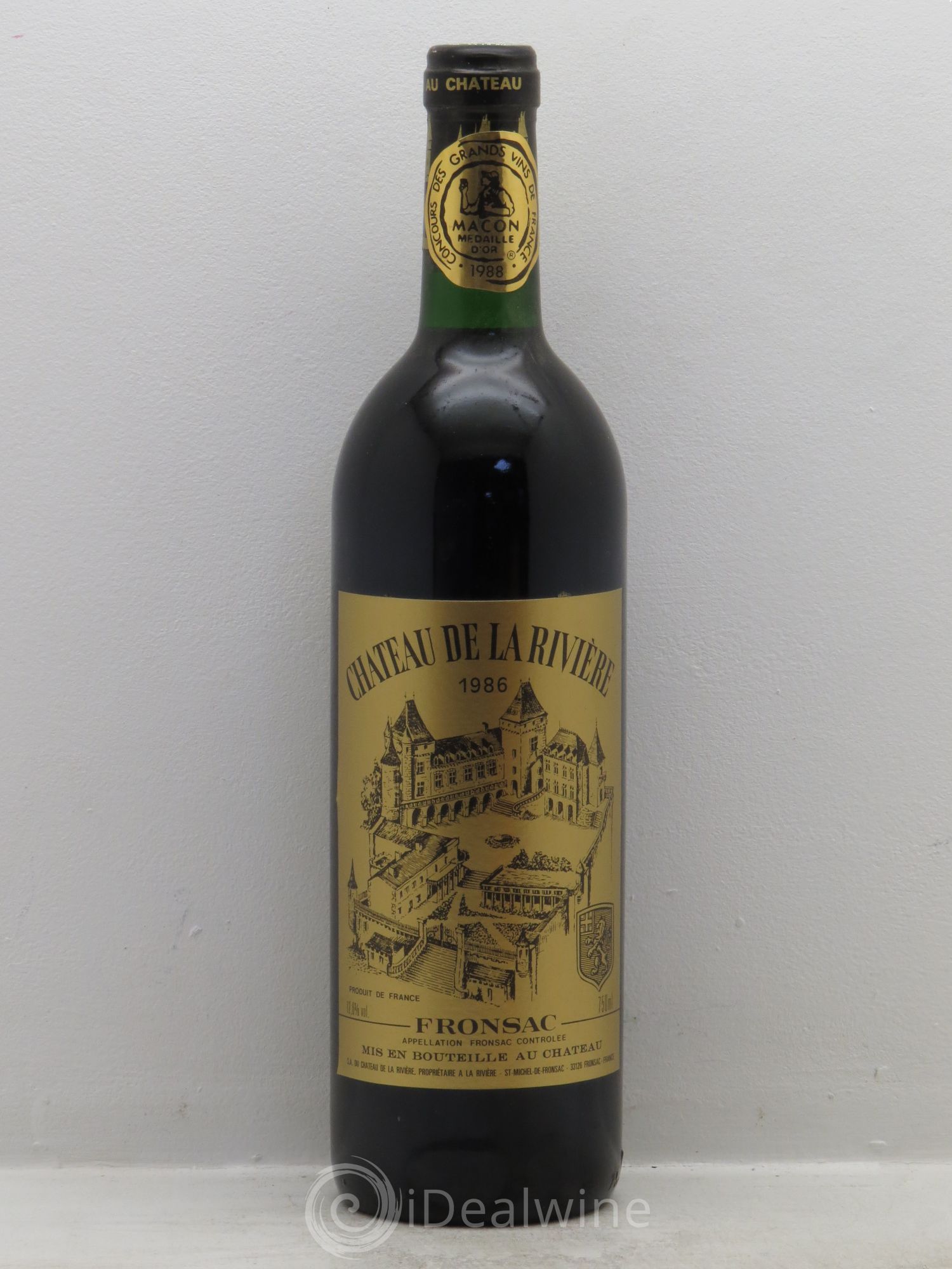 Château de La Rivière 1986 - Lot de 6 bouteilles - 0