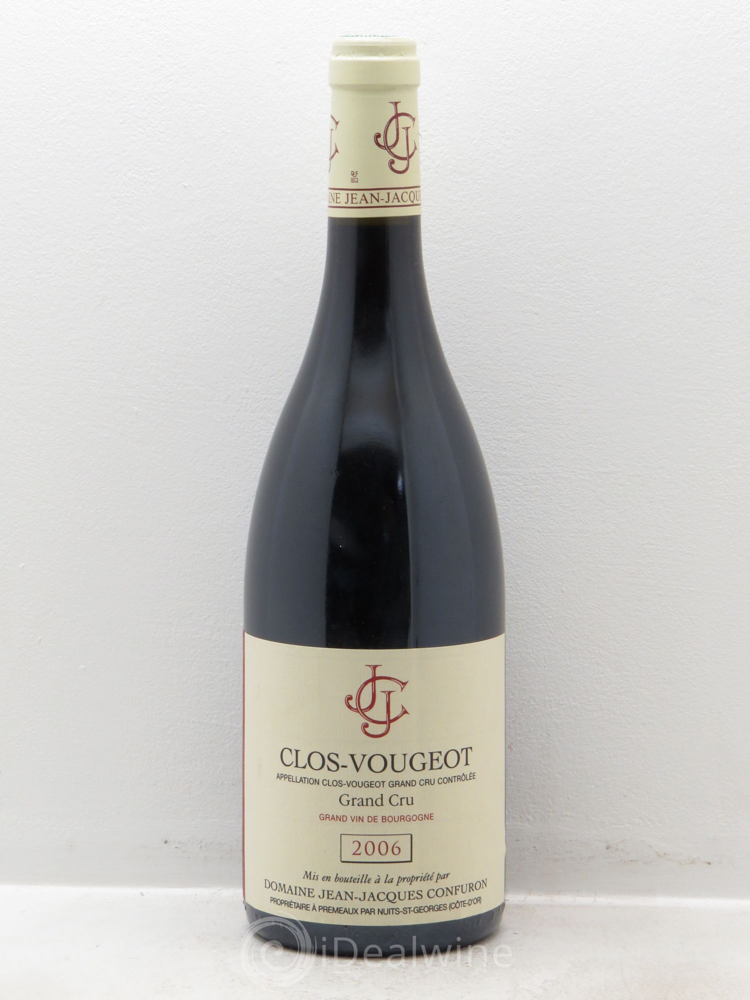 Clos de Vougeot Grand Cru Jean-Jacques Confuron 2006 - Lot de 1 bouteille - 0