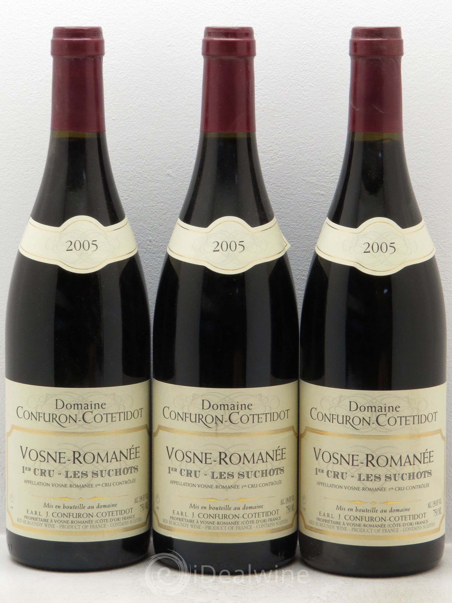 Vosne-Romanée 1er Cru Les Suchots Confuron-Cotetidot 2005 - Lot de 3 bouteilles - 0