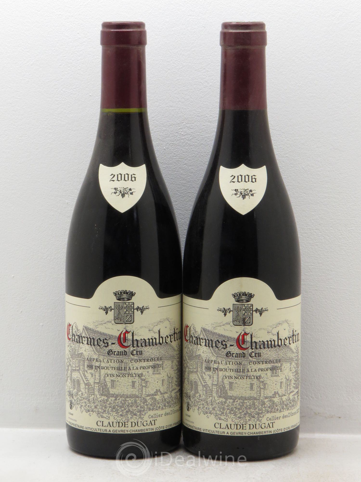 Charmes-Chambertin Grand Cru Claude Dugat 2006 - Lot de 2 bouteilles - 0