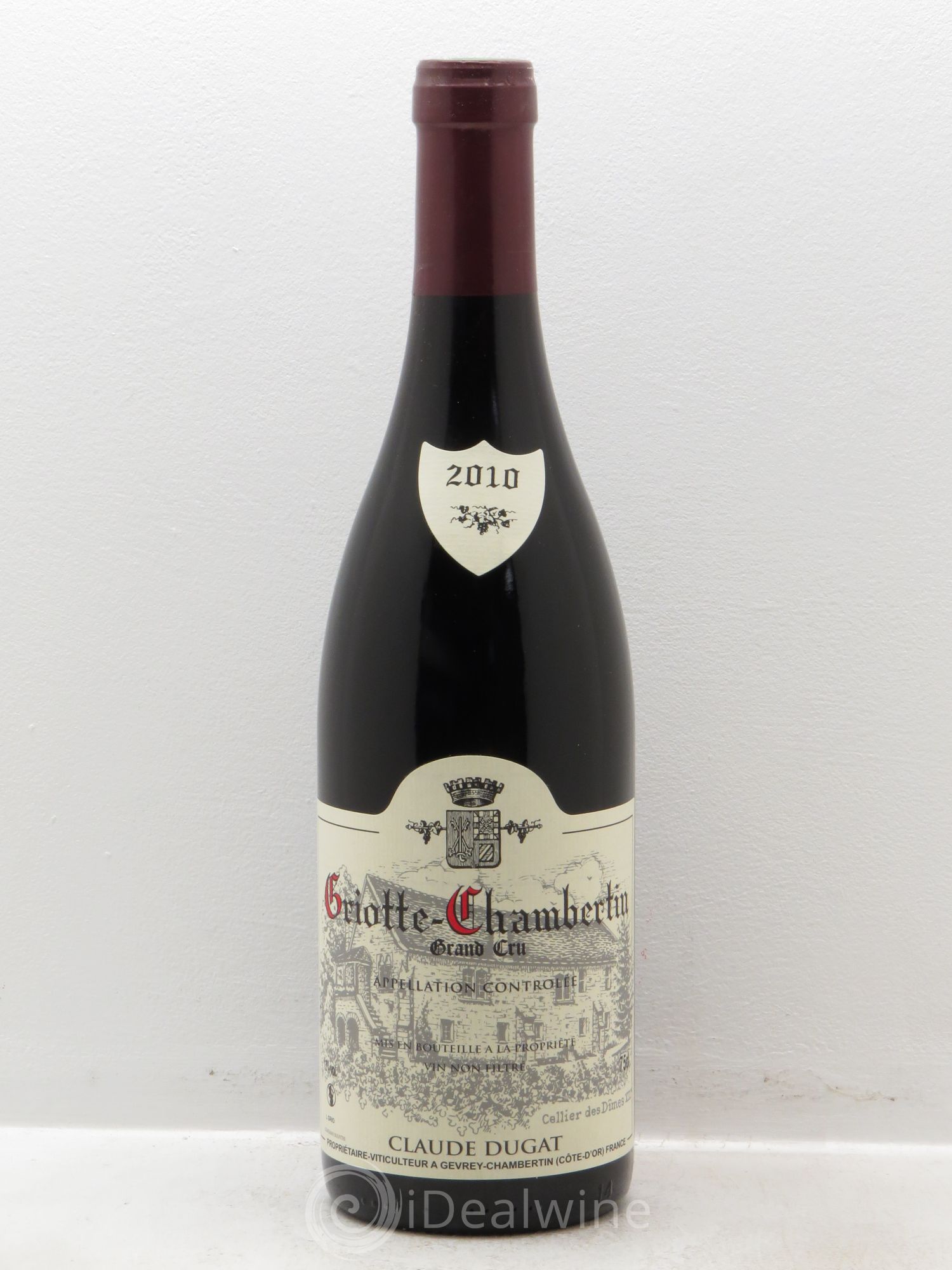 Griotte-Chambertin Grand Cru Claude Dugat 2010 - Lot de 1 bouteille - 0