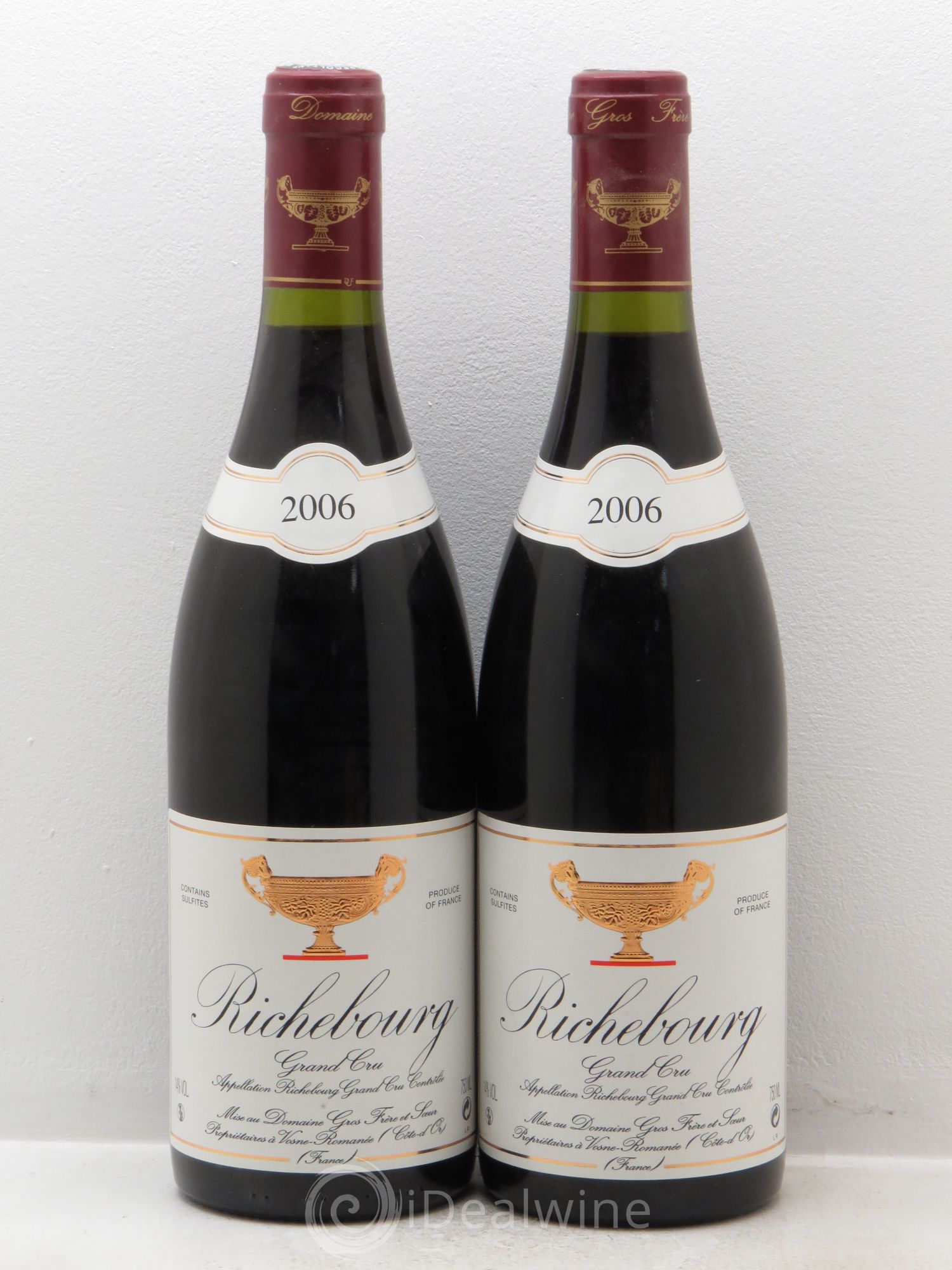 Richebourg Grand Cru Gros Frère & Soeur 2006 - Lot de 2 bouteilles - 0