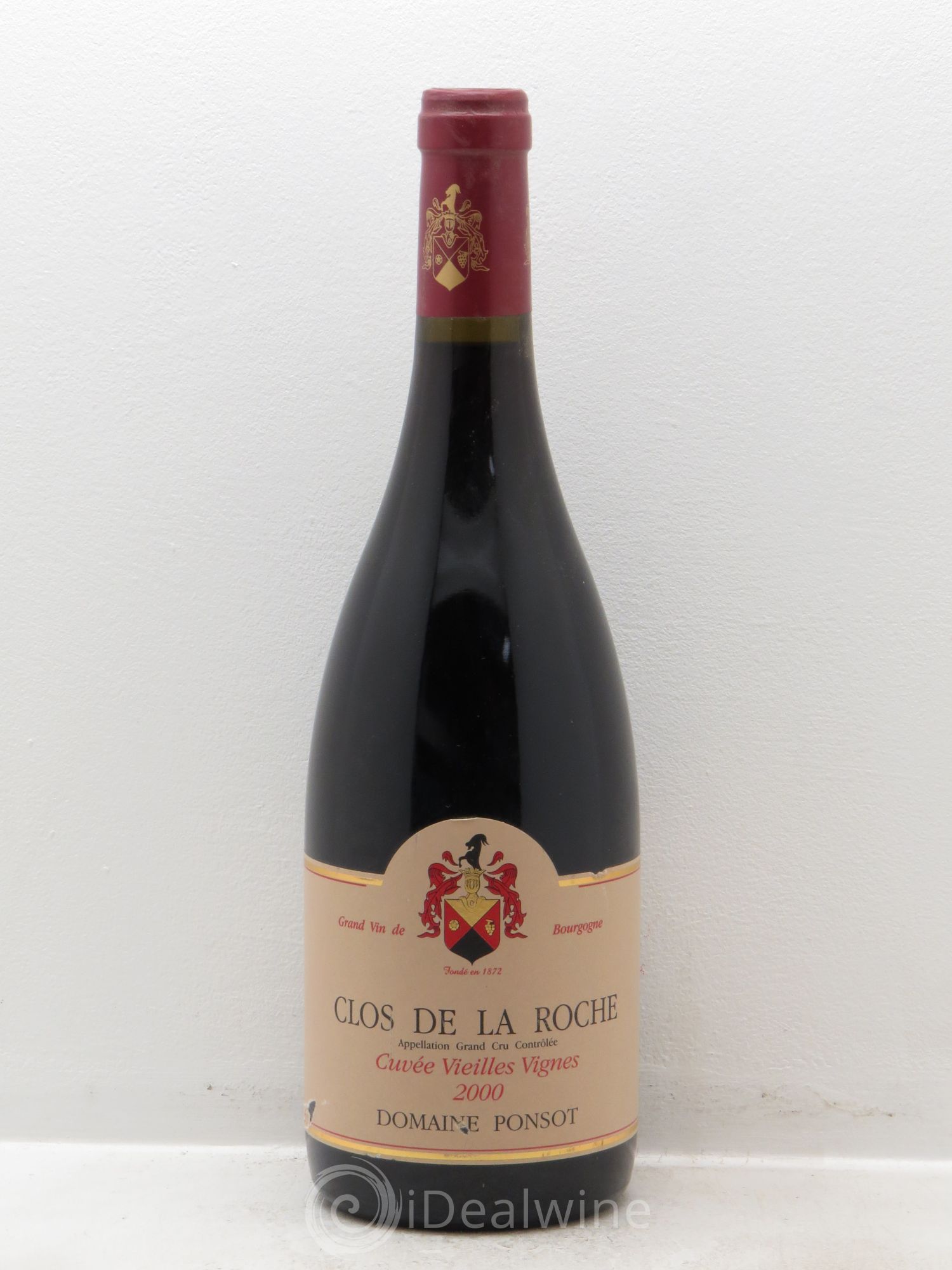 Clos de la Roche Grand Cru Vieilles Vignes Ponsot (Domaine) 2000 - Lot de 1 bouteille - 0