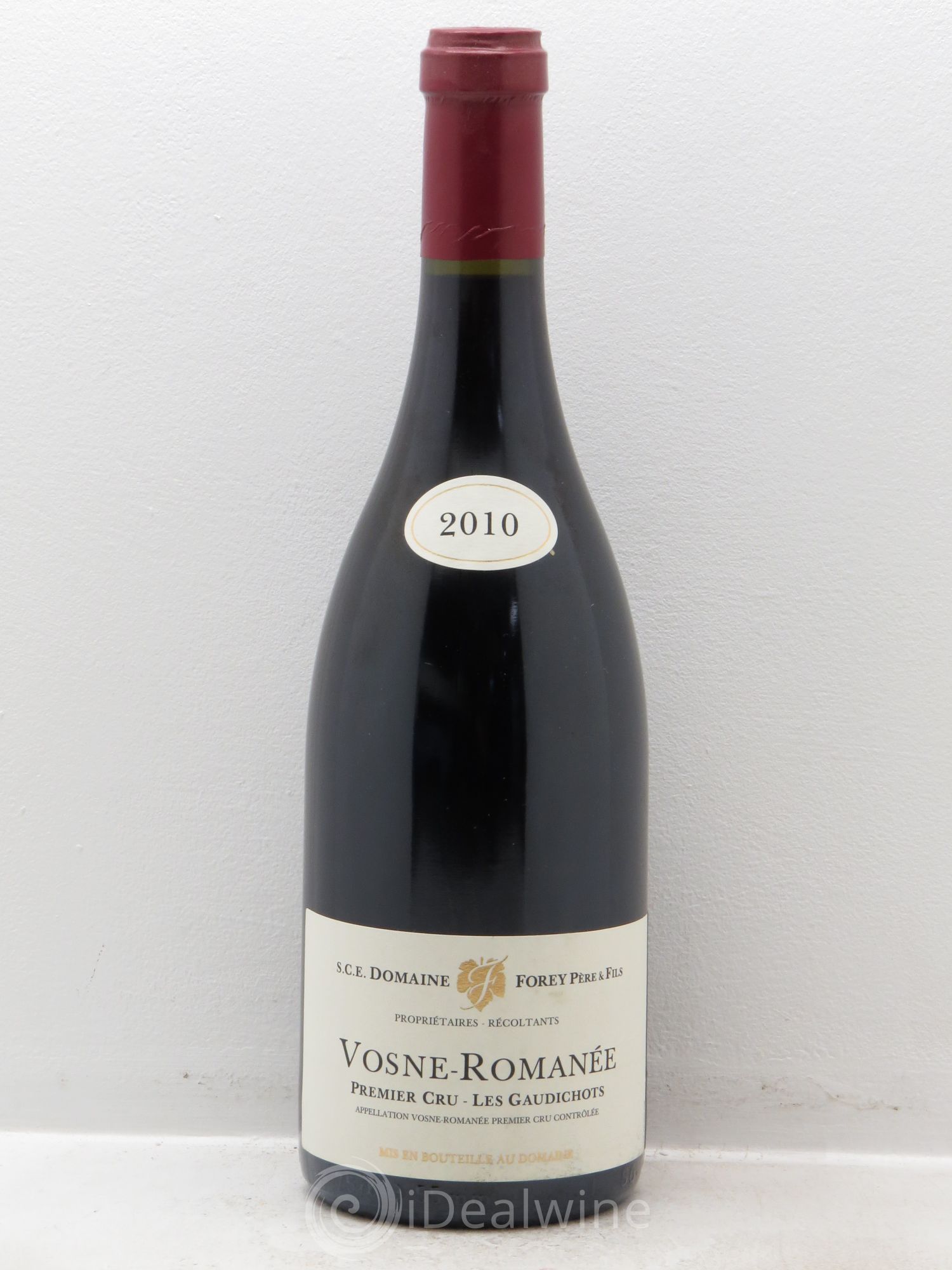 Vosne-Romanée 1er Cru Les Gaudichots Forey Père et Fils (Domaine) 2010 - Lot de 1 bouteille - 0