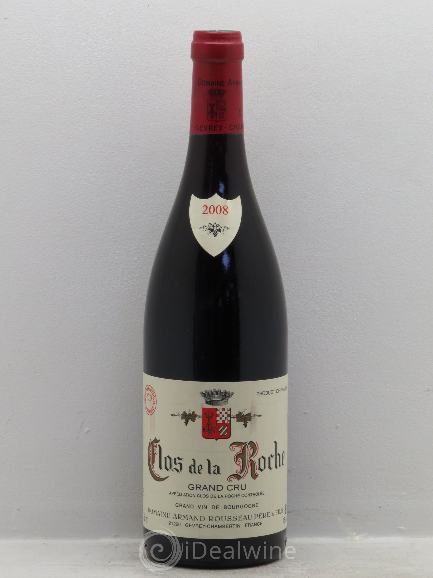 Clos de la Roche Grand Cru Armand Rousseau (Domaine) 2008 - Lot de 1 bouteille - 0