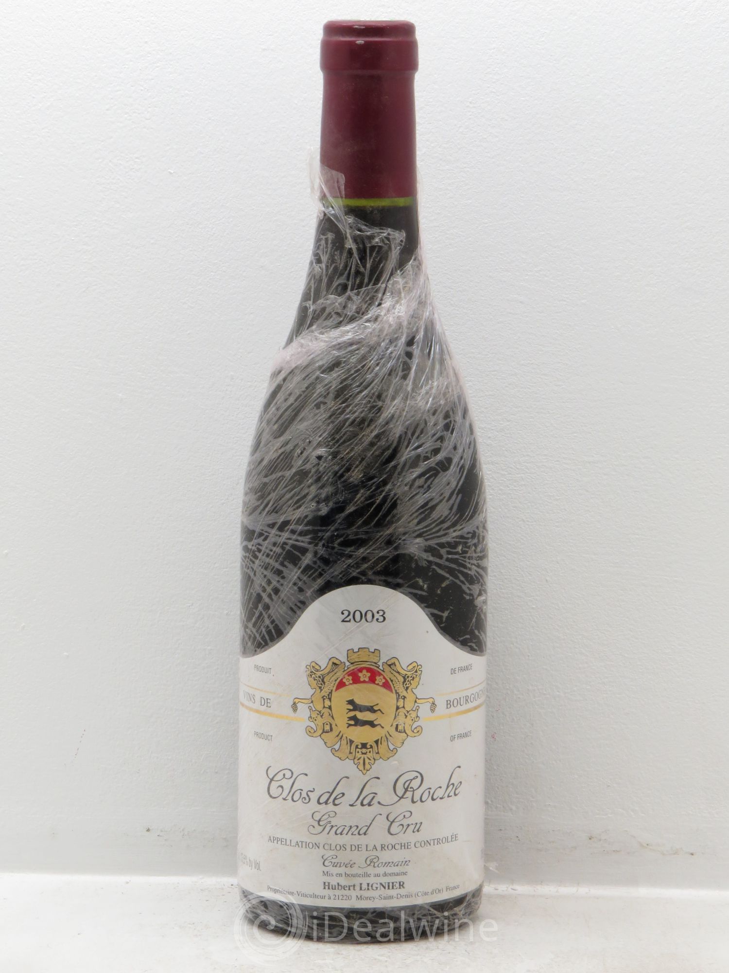 Clos de la Roche Grand Cru Hubert Lignier (Domaine) 2003 - Lot de 1 bouteille - 0