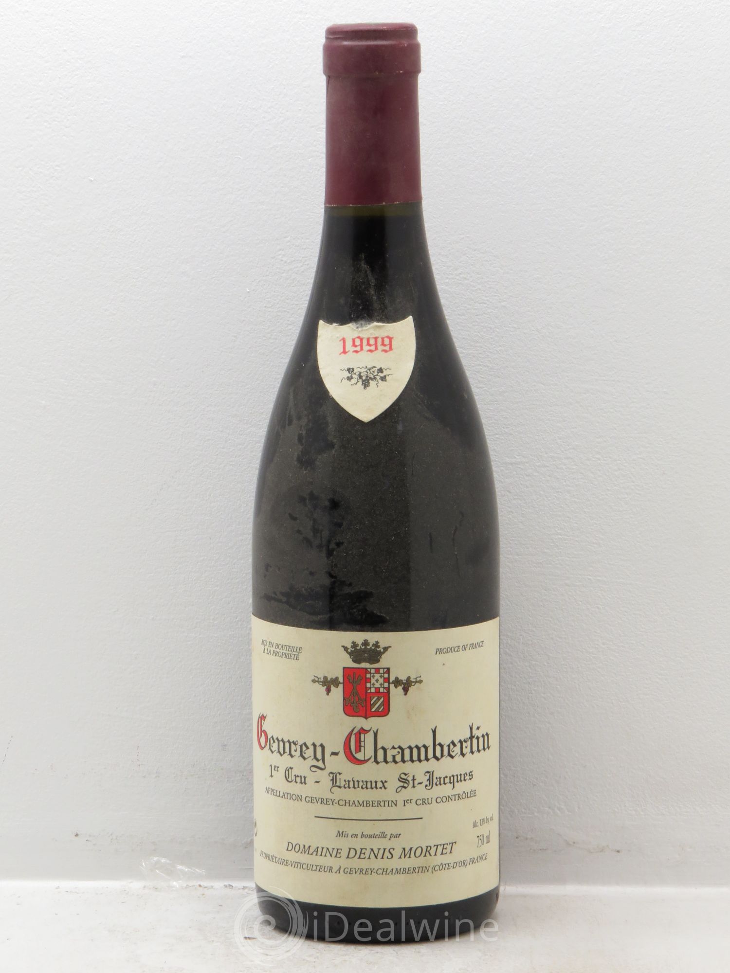 Gevrey-Chambertin 1er Cru Lavaux Saint Jacques Denis Mortet (Domaine) 1999 - Lot de 1 bouteille - 0