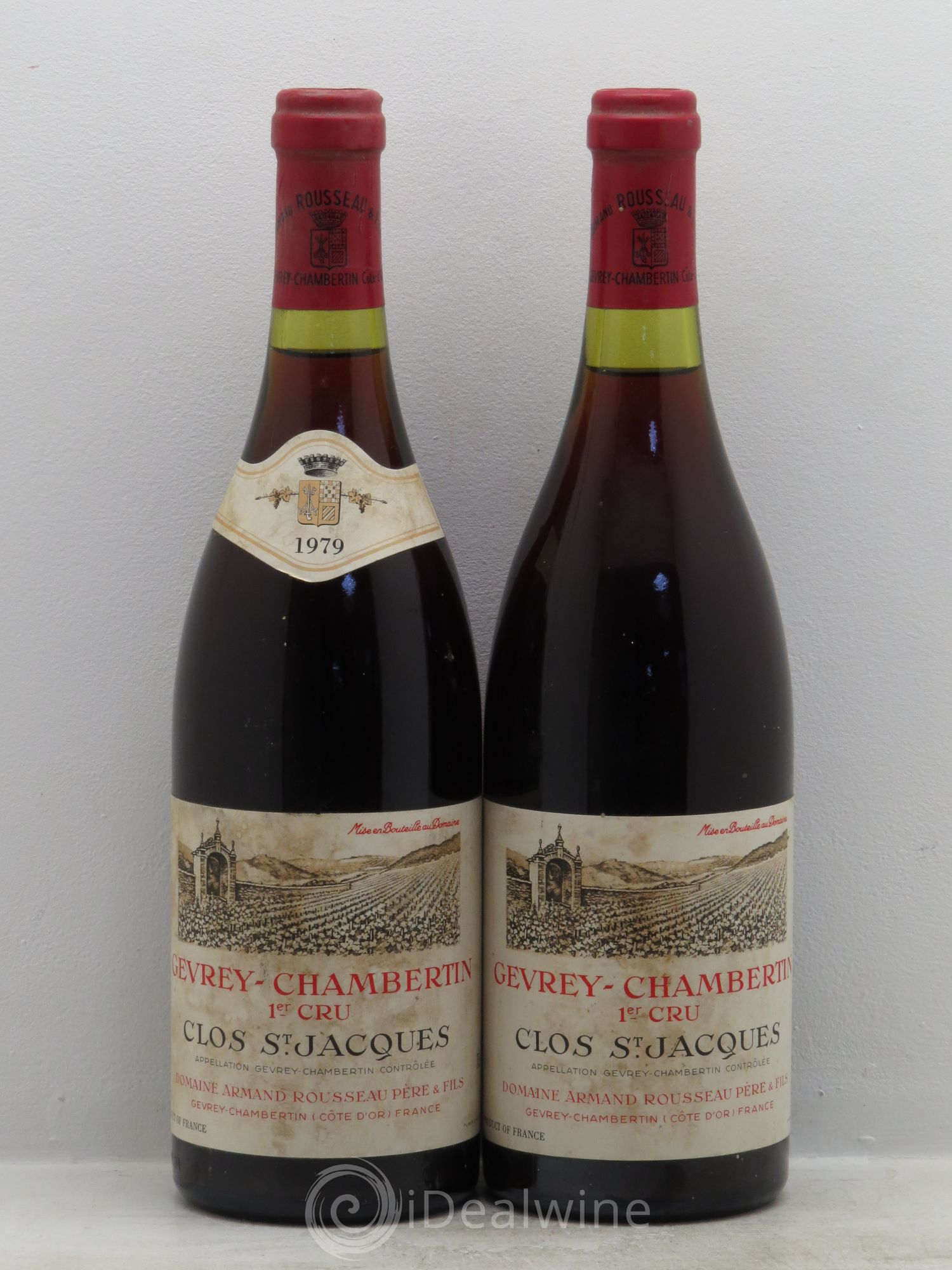 Gevrey-Chambertin 1er Cru Clos Saint-Jacques Armand Rousseau (Domaine) 1979 - Lot de 2 bouteilles - 0