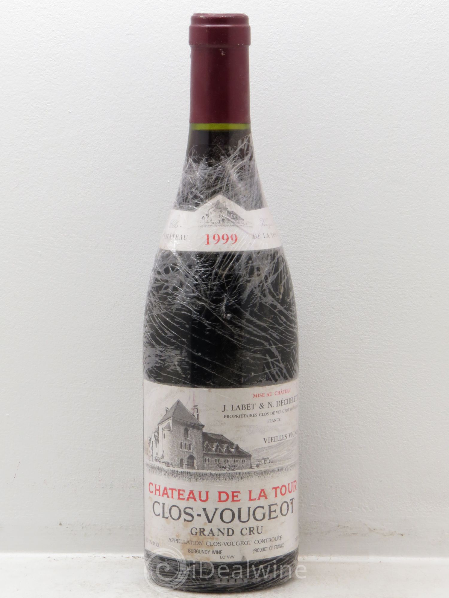 Clos de Vougeot Grand Cru Vieilles Vignes Château de La Tour 1999 - Lot de 1 bouteille - 0