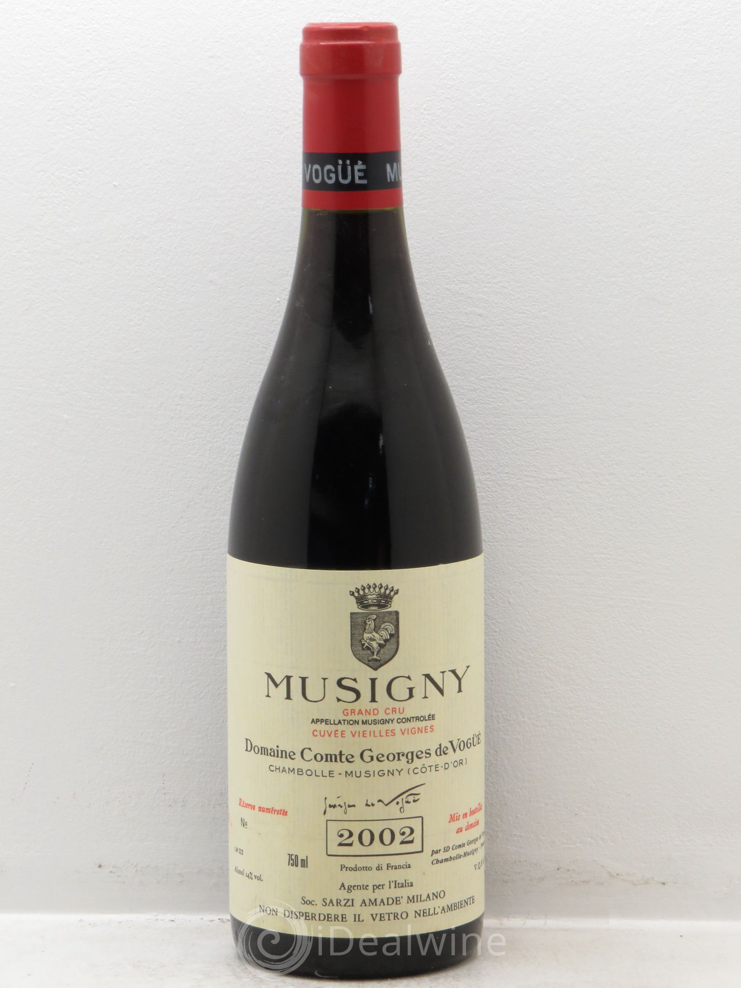 Musigny Grand Cru Cuvée Vieilles Vignes Comte Georges de Vogüé 2002 - Lot de 1 bouteille - 0