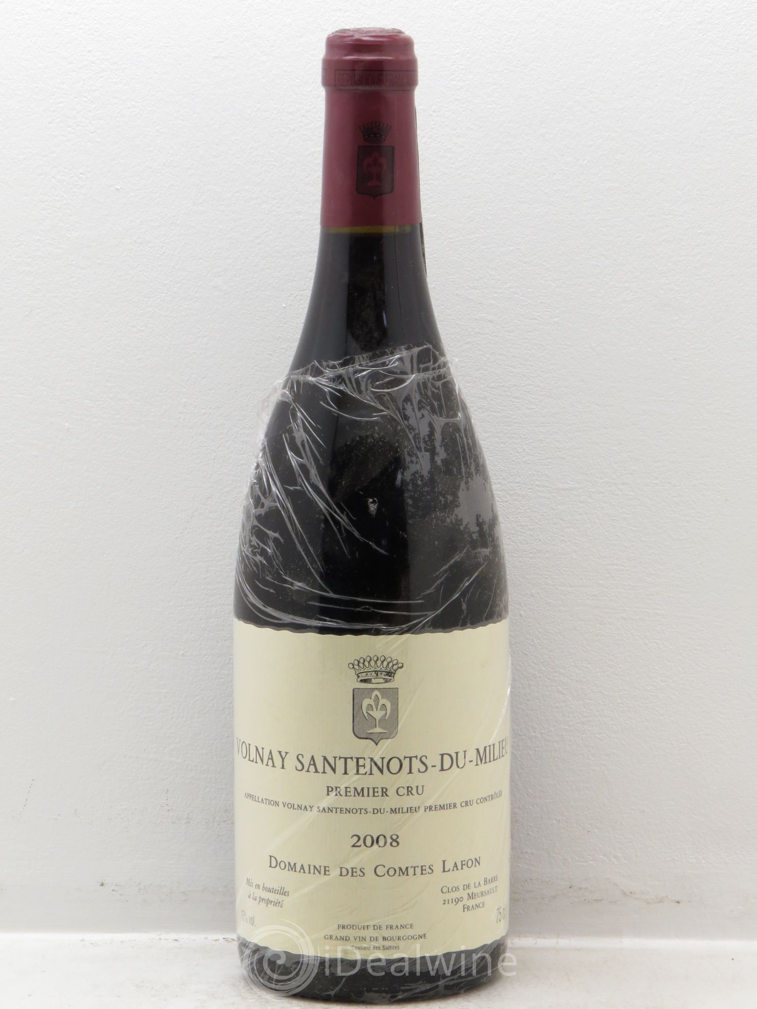 Volnay 1er Cru Santenots du Milieu Comtes Lafon (Domaine des) 2008 - Lot de 1 bouteille - 0