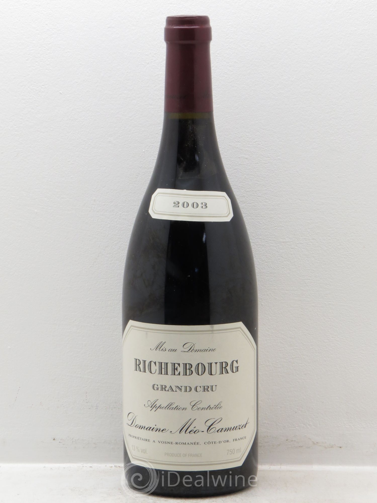 Richebourg Grand Cru Méo-Camuzet (Domaine) 2003 - Lot de 1 bouteille - 0