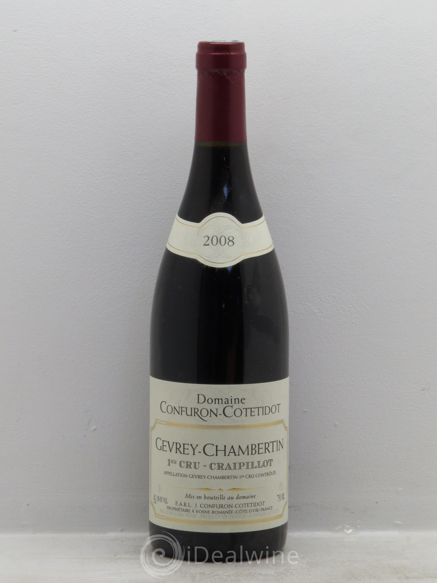 Gevrey-Chambertin 1er Cru Craipillot Confuron-Cotetidot 2008 - Lot de 1 bouteille - 0