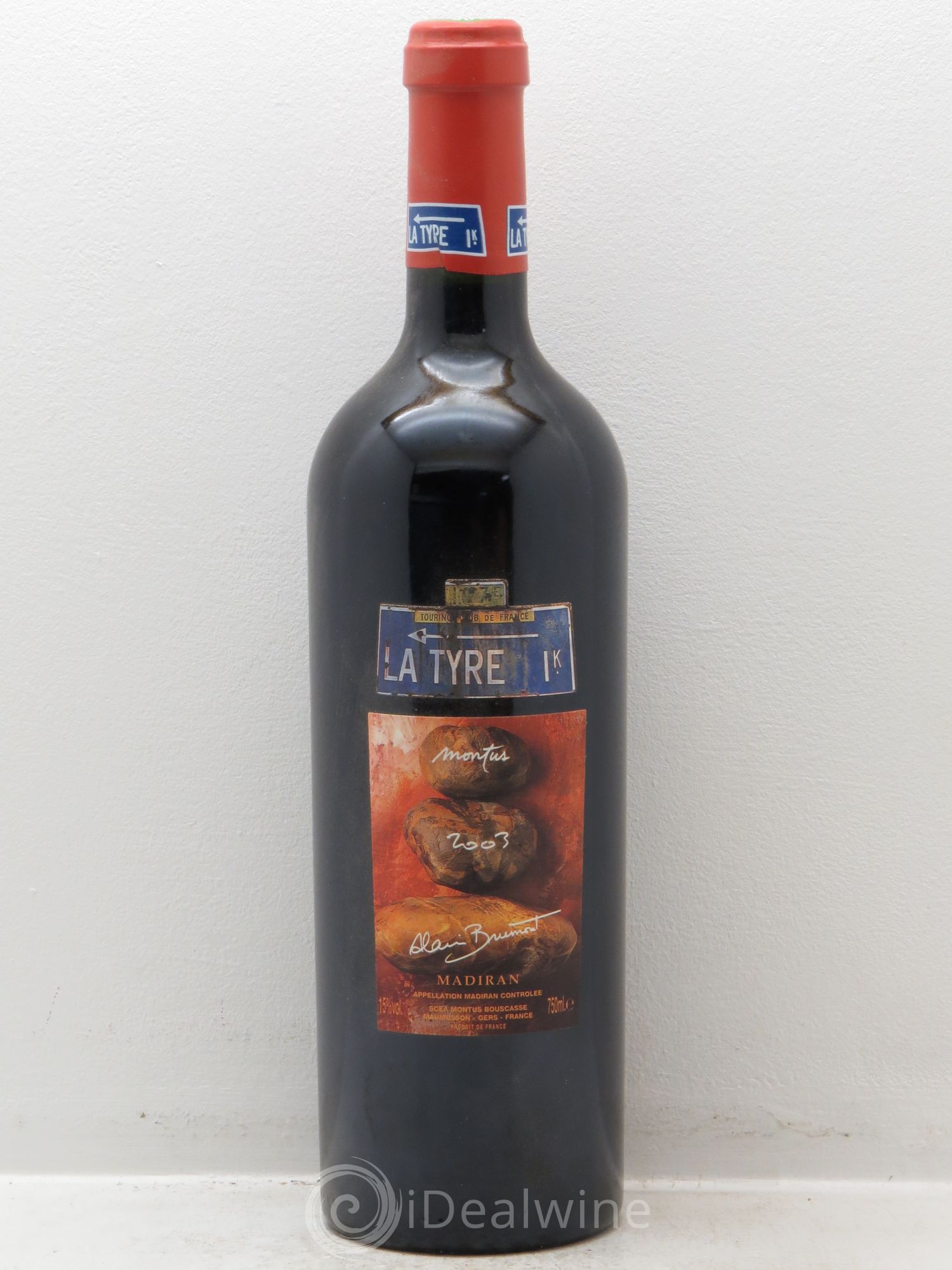 Madiran Château Montus-La Tyre Alain Brumont 2003 - Lot de 6 bouteilles - 0