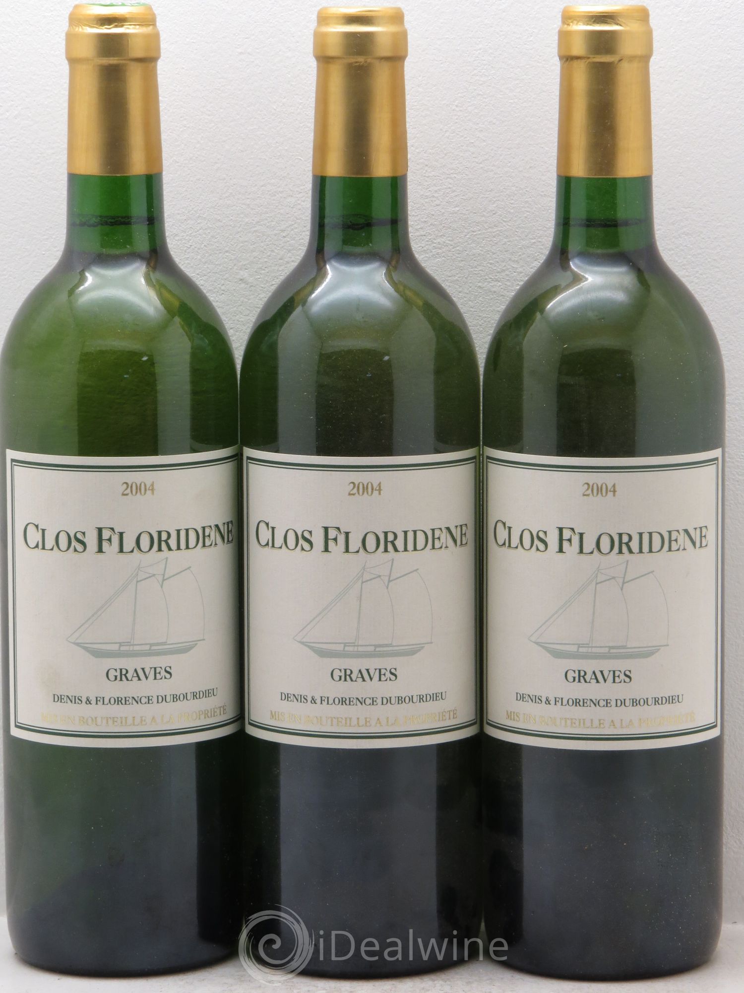 Graves Clos Floridène 2004 - Posten von 3 Flaschen - 0