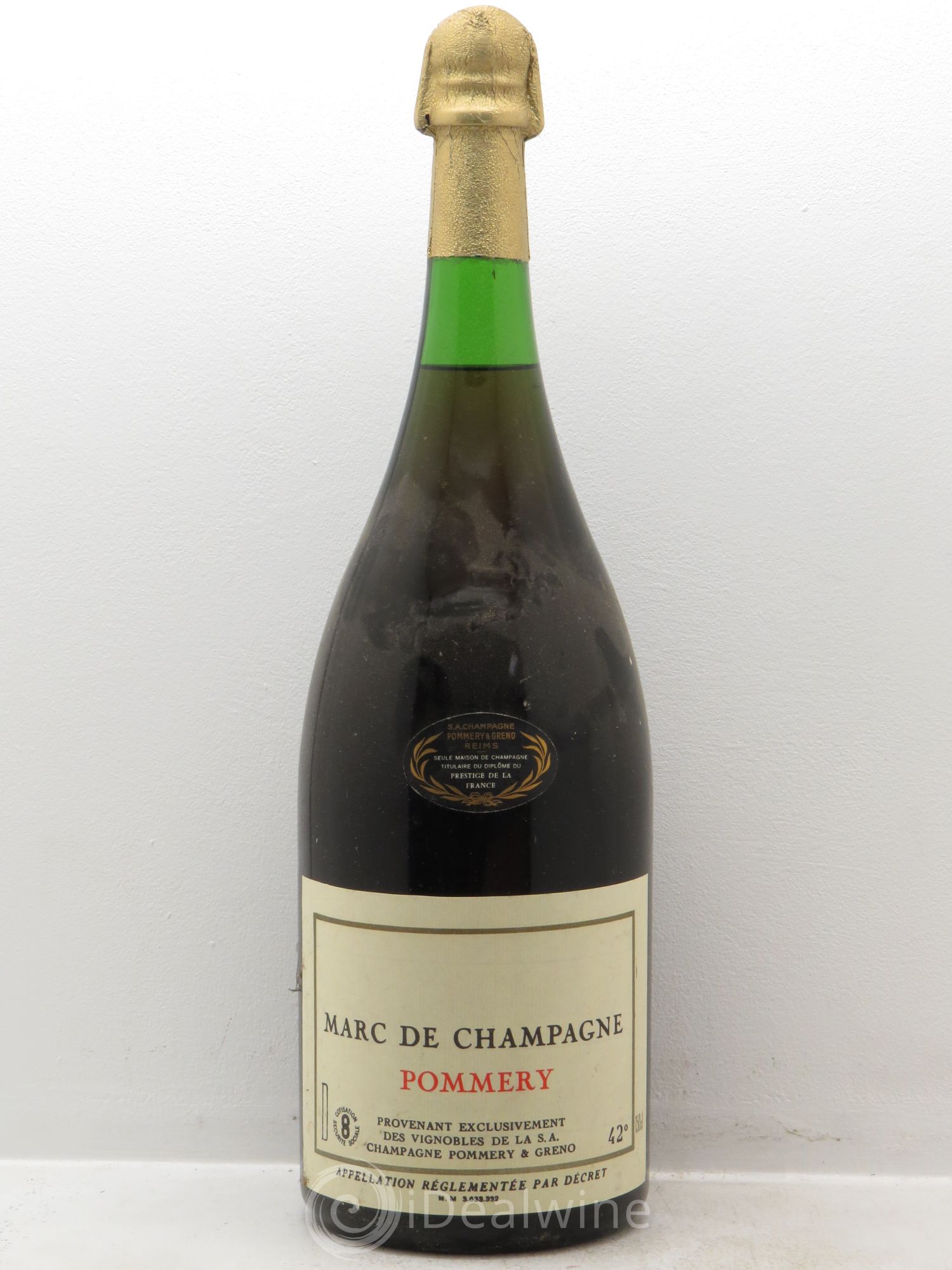 Alcools divers Marc de Champagne Pommery (42°) - Posten von 1 Magnum - 0