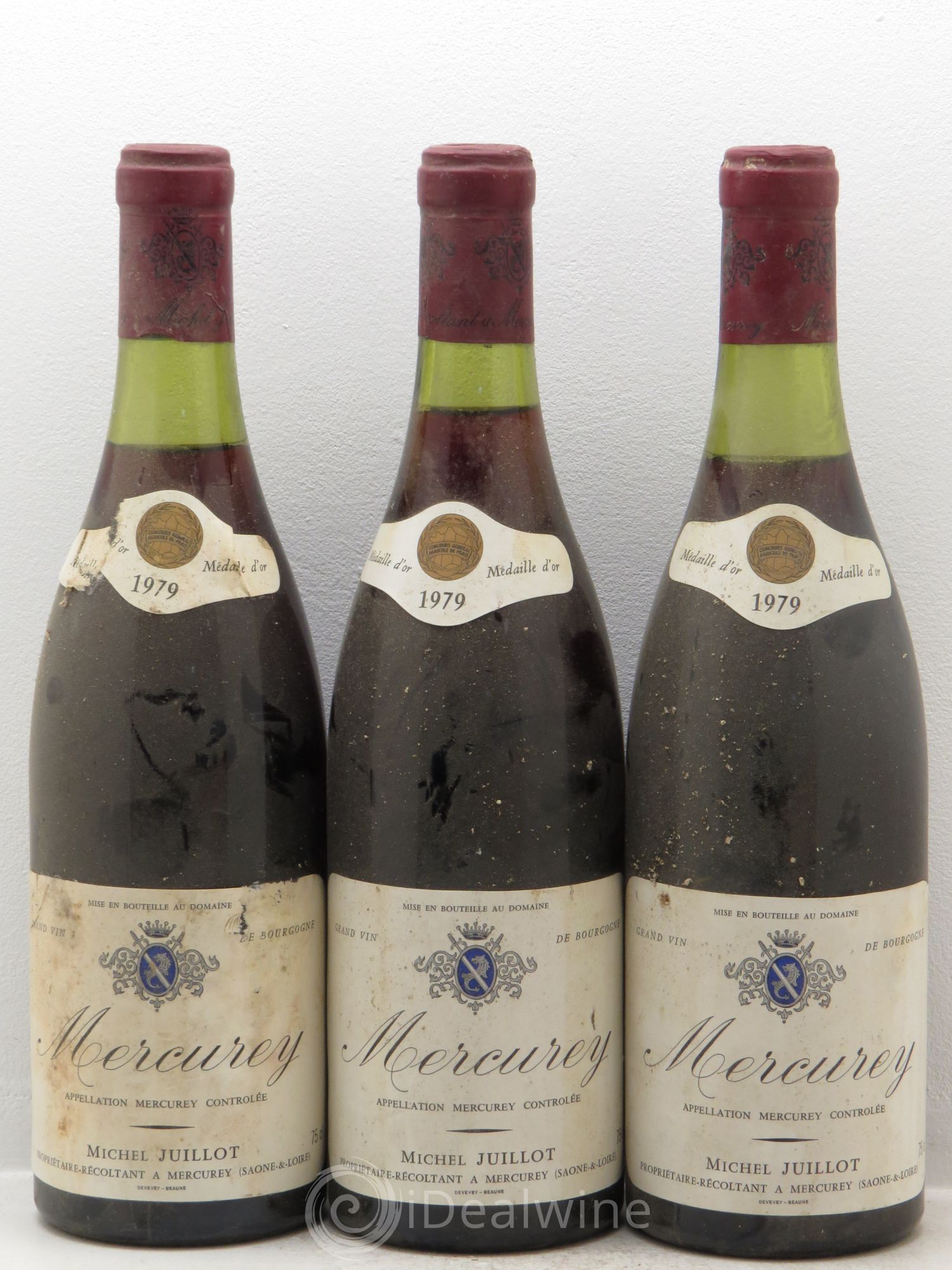 Mercurey Michel Juillot 1979 - Posten von 3 Flaschen - 0