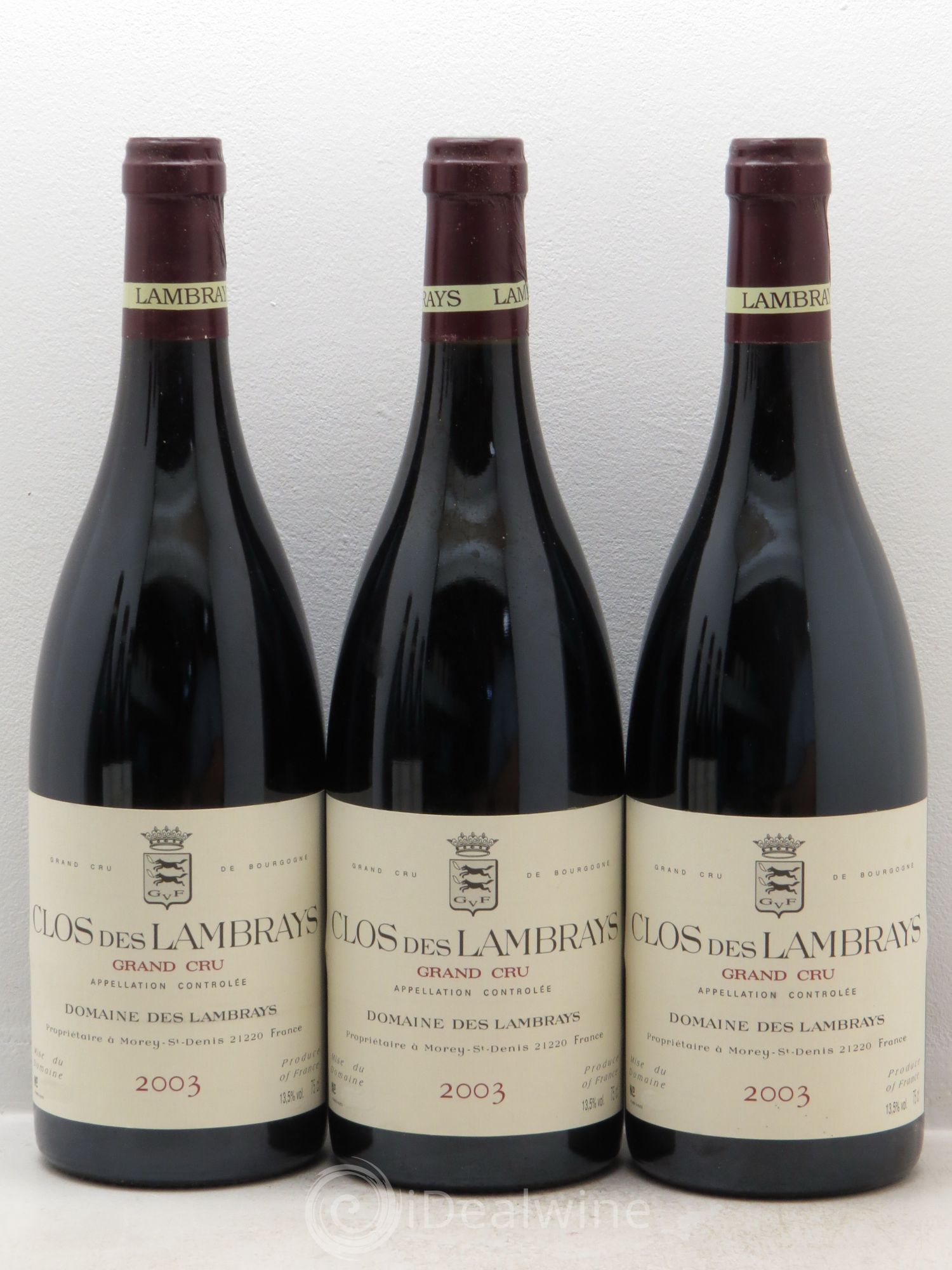 Clos des Lambrays Grand Cru Domaine des Lambrays 2003 - Lot de 12 bouteilles - 3