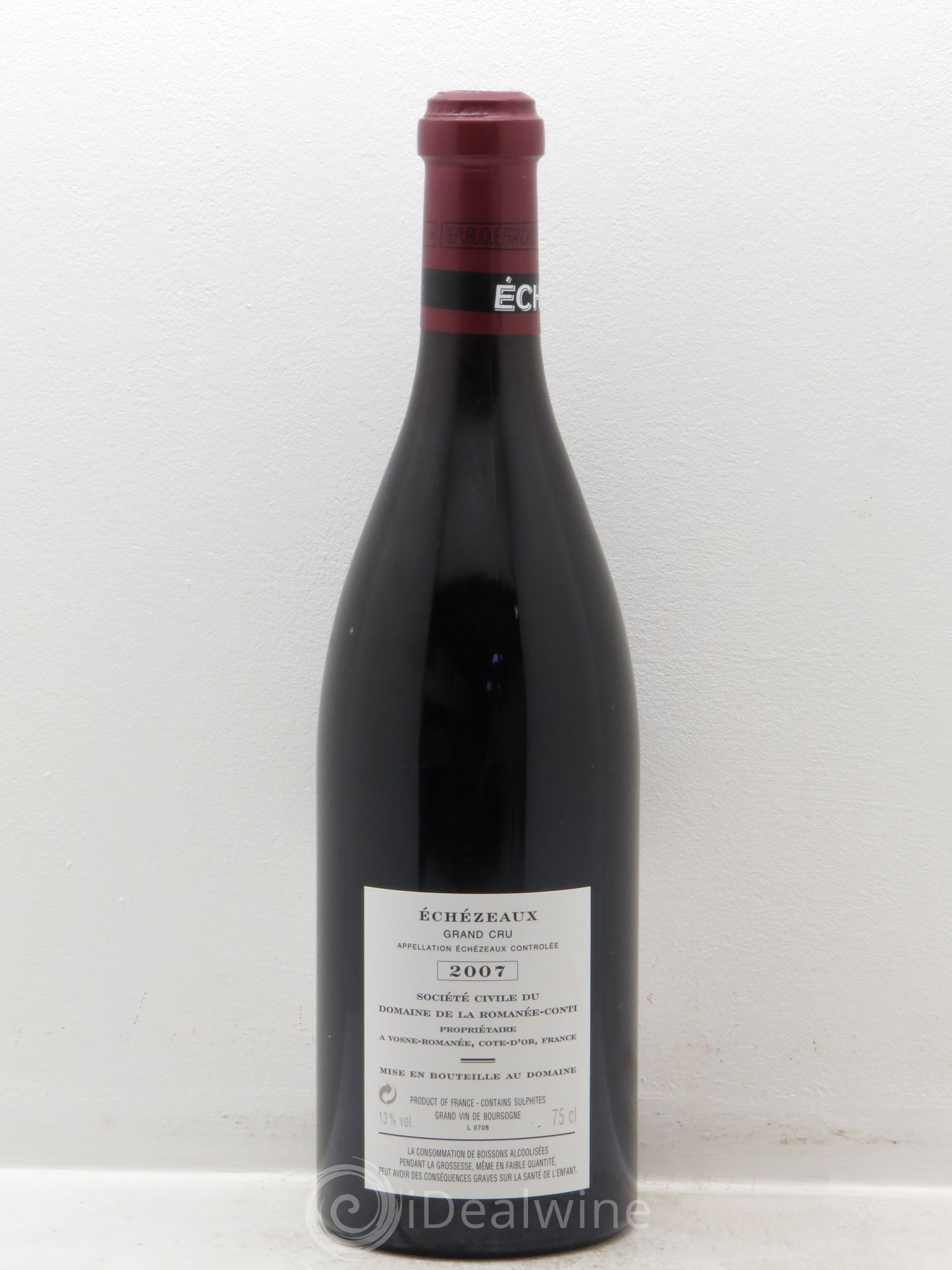 Echezeaux Grand Cru Domaine de la Romanée-Conti 2007 - Lot de 1 bouteille - 1