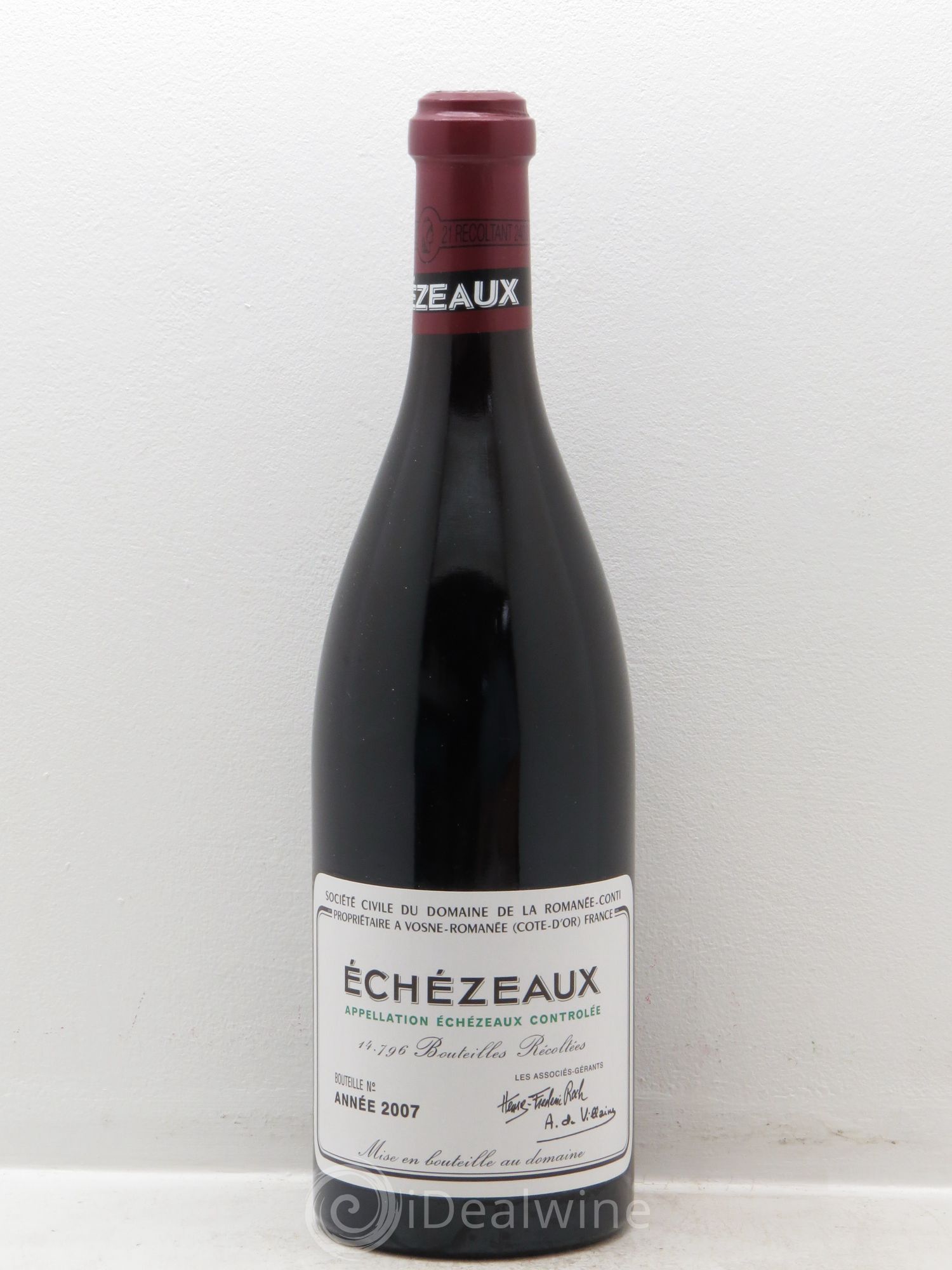 Echezeaux Grand Cru Domaine de la Romanée-Conti 2007 - Lot de 1 bouteille - 0