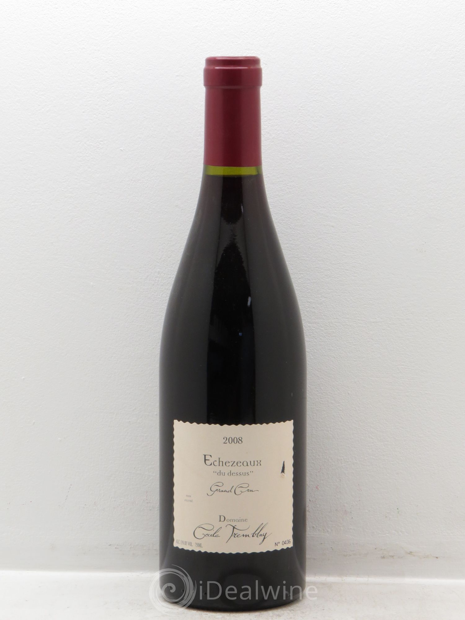 Echezeaux Grand Cru du Dessus - Cécile Tremblay 2008 - Posten von 1 Flasche - 0