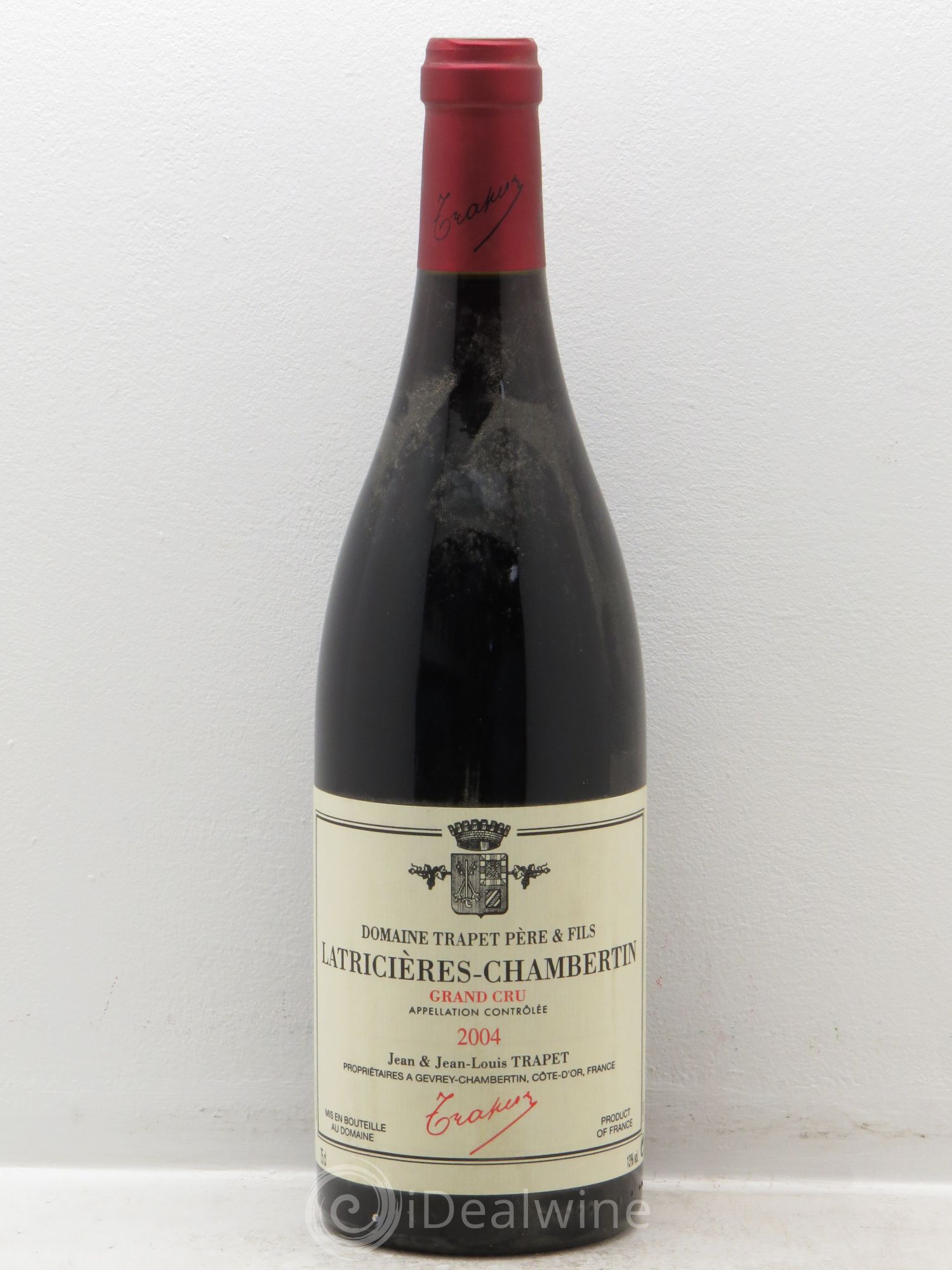 Latricières-Chambertin Grand Cru Domaine Trapet 2004 - Lot de 1 bouteille - 0