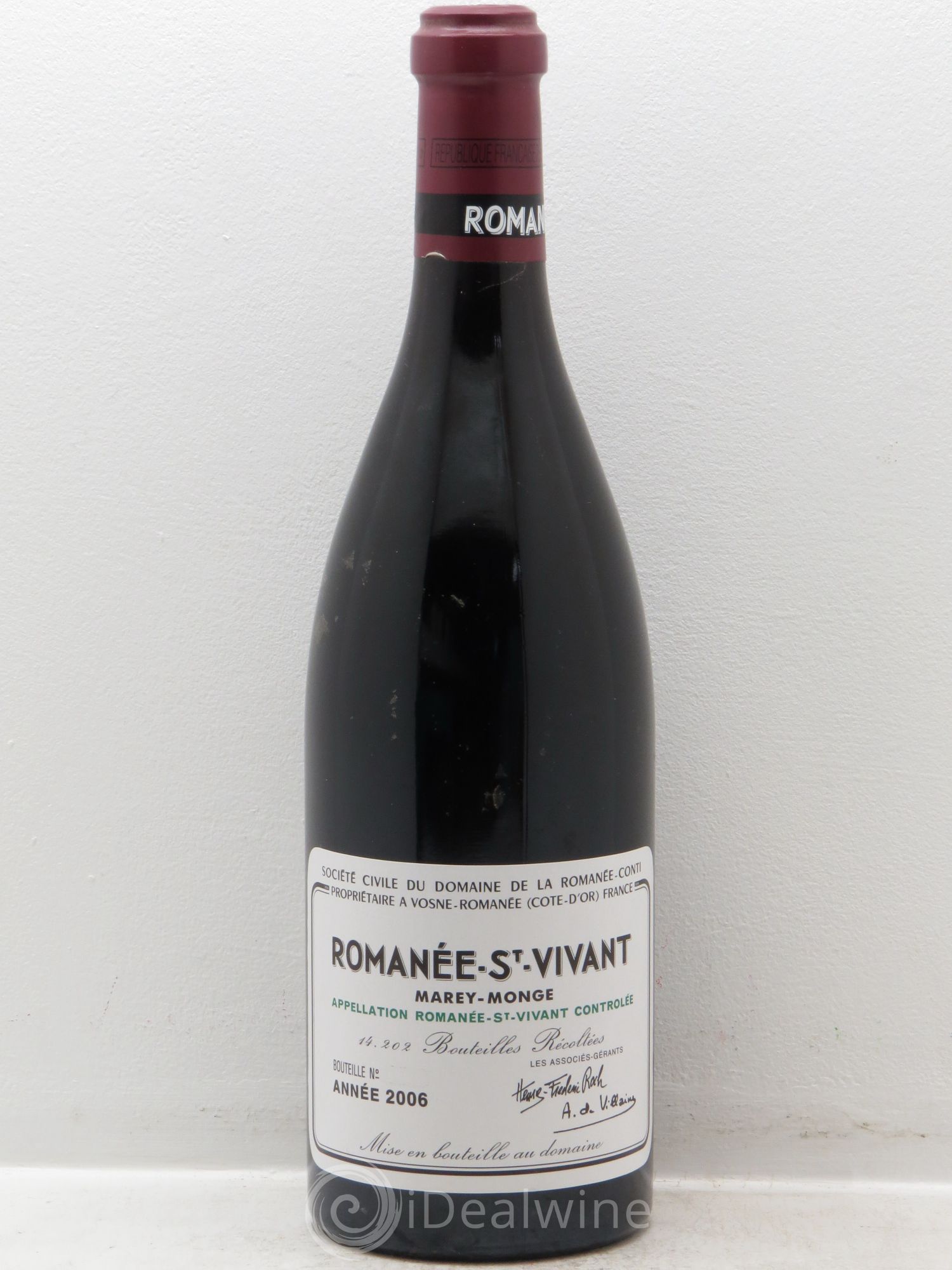 Romanée-Saint-Vivant Grand Cru Domaine de la Romanée-Conti 2006 - Lot de 1 bouteille - 0