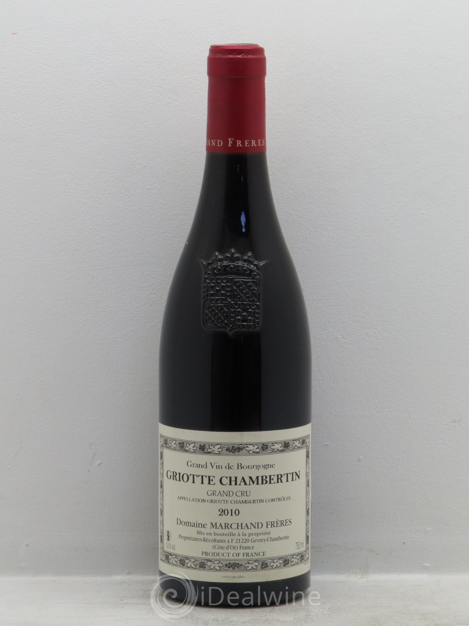 Griotte-Chambertin Grand Cru Marchand Frères 2010 - Lot de 1 bouteille - 0