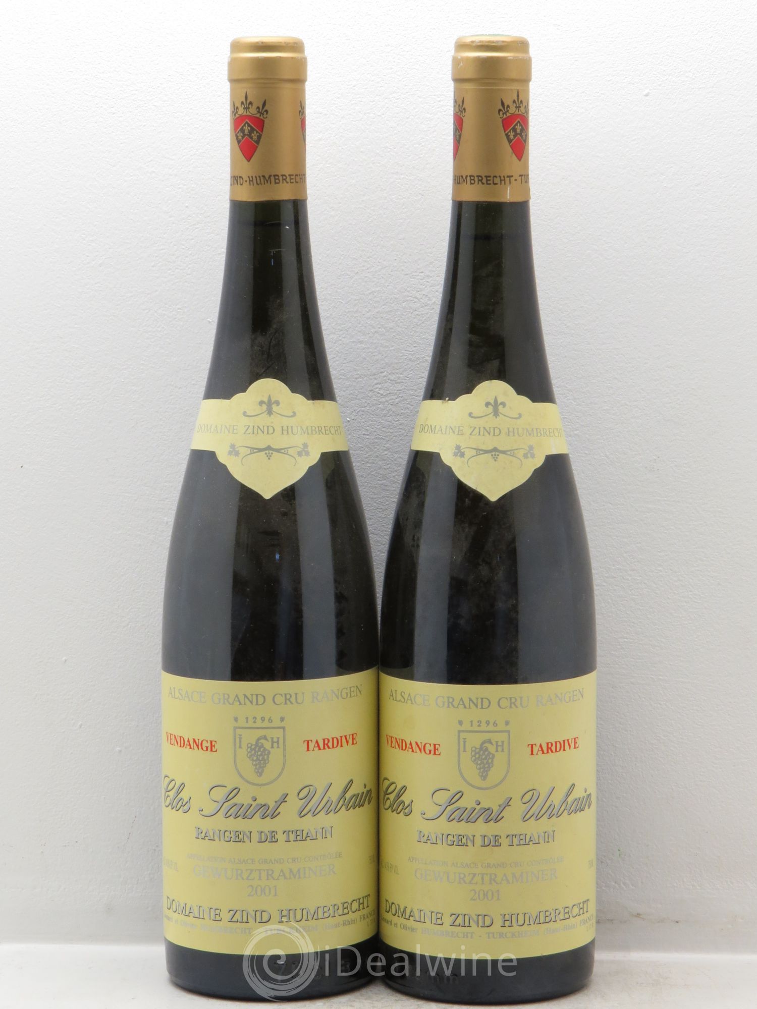 Alsace Gewurztraminer Grand Cru Rangen de Thann Clos Saint Urbain Zind-Humbrecht (Domaine) 2001 - Lot de 2 bouteilles - 0