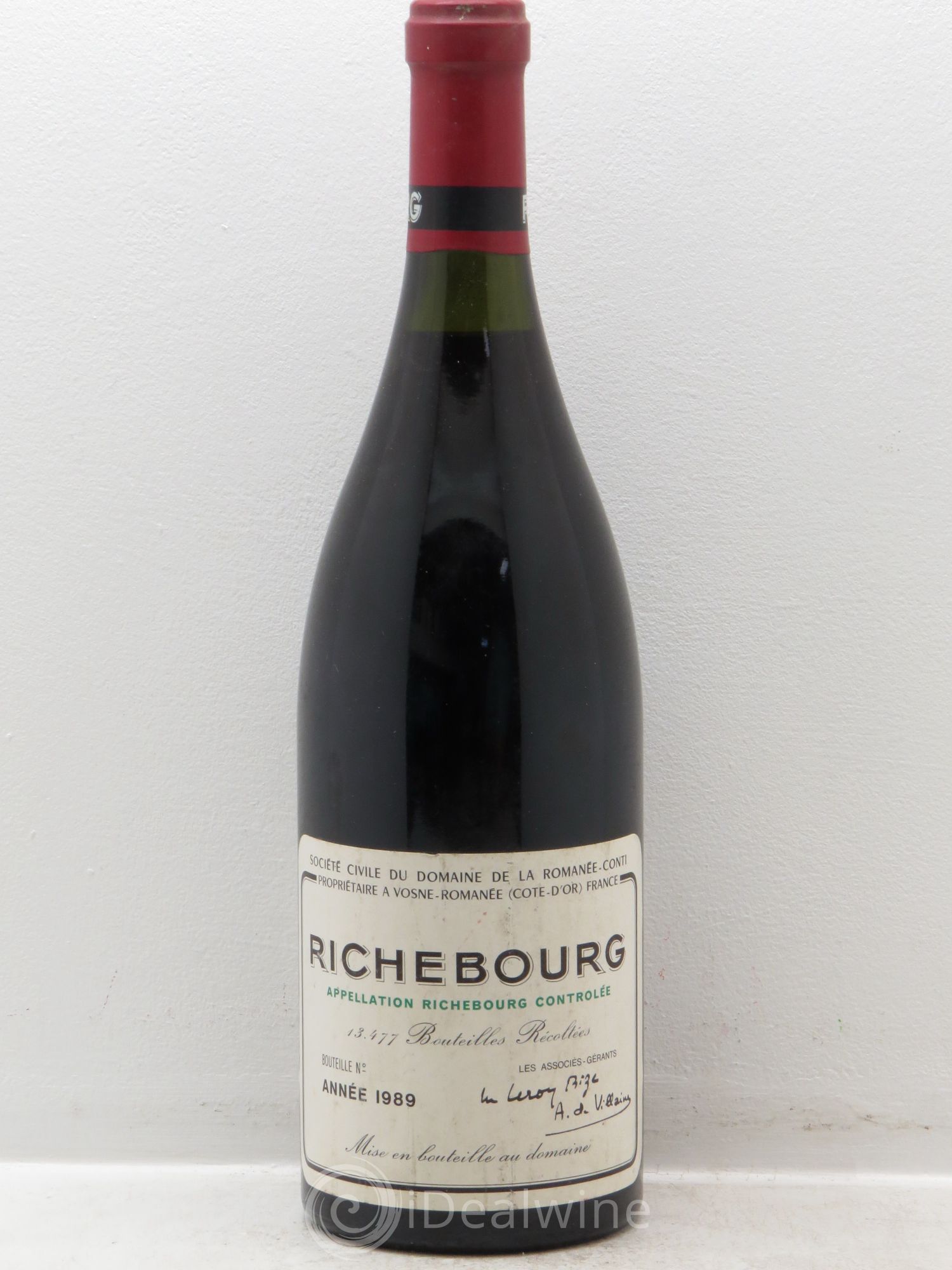 Richebourg Grand Cru Domaine de la Romanée-Conti 1989 - Lot de 1 bouteille - 0