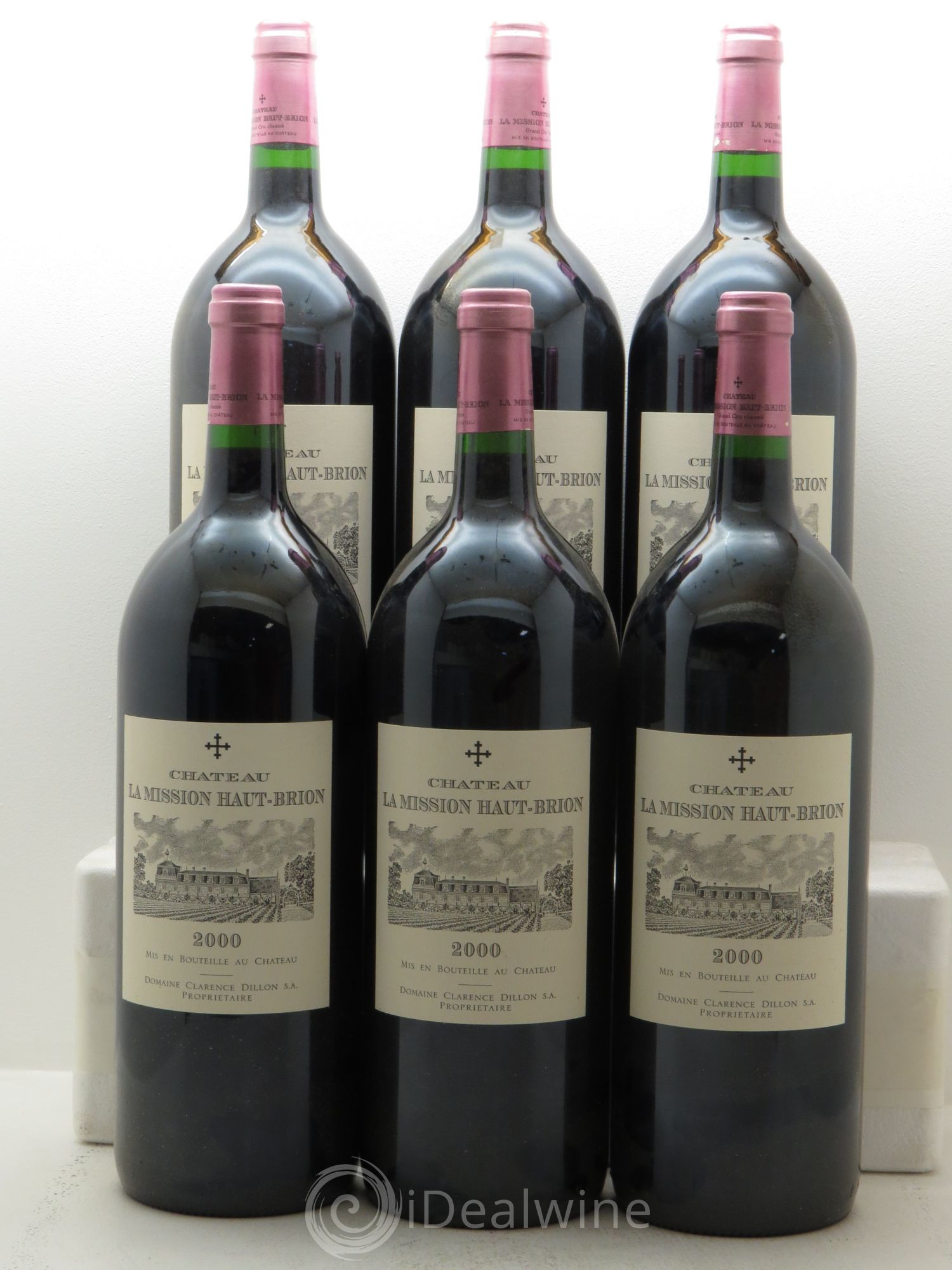 Château la Mission Haut-Brion Cru Classé de Graves 2000 - Posten von 6 Magnum - 0