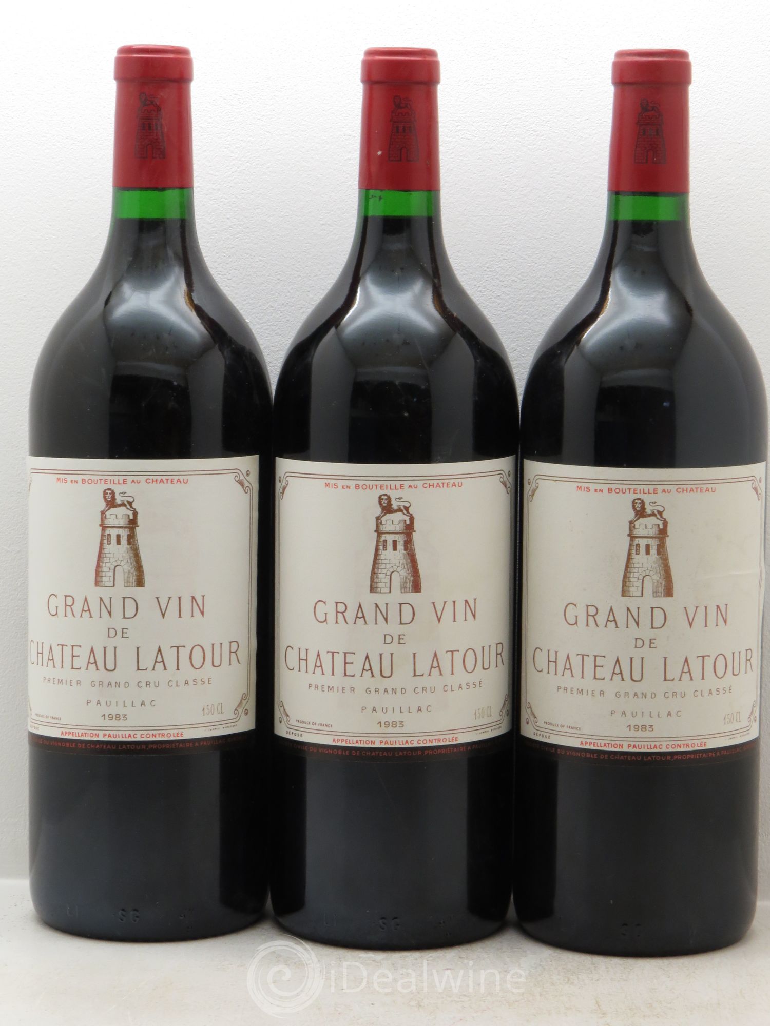 Château Latour 1er Grand Cru Classé 1983 - Lot de 3 magnums - 0