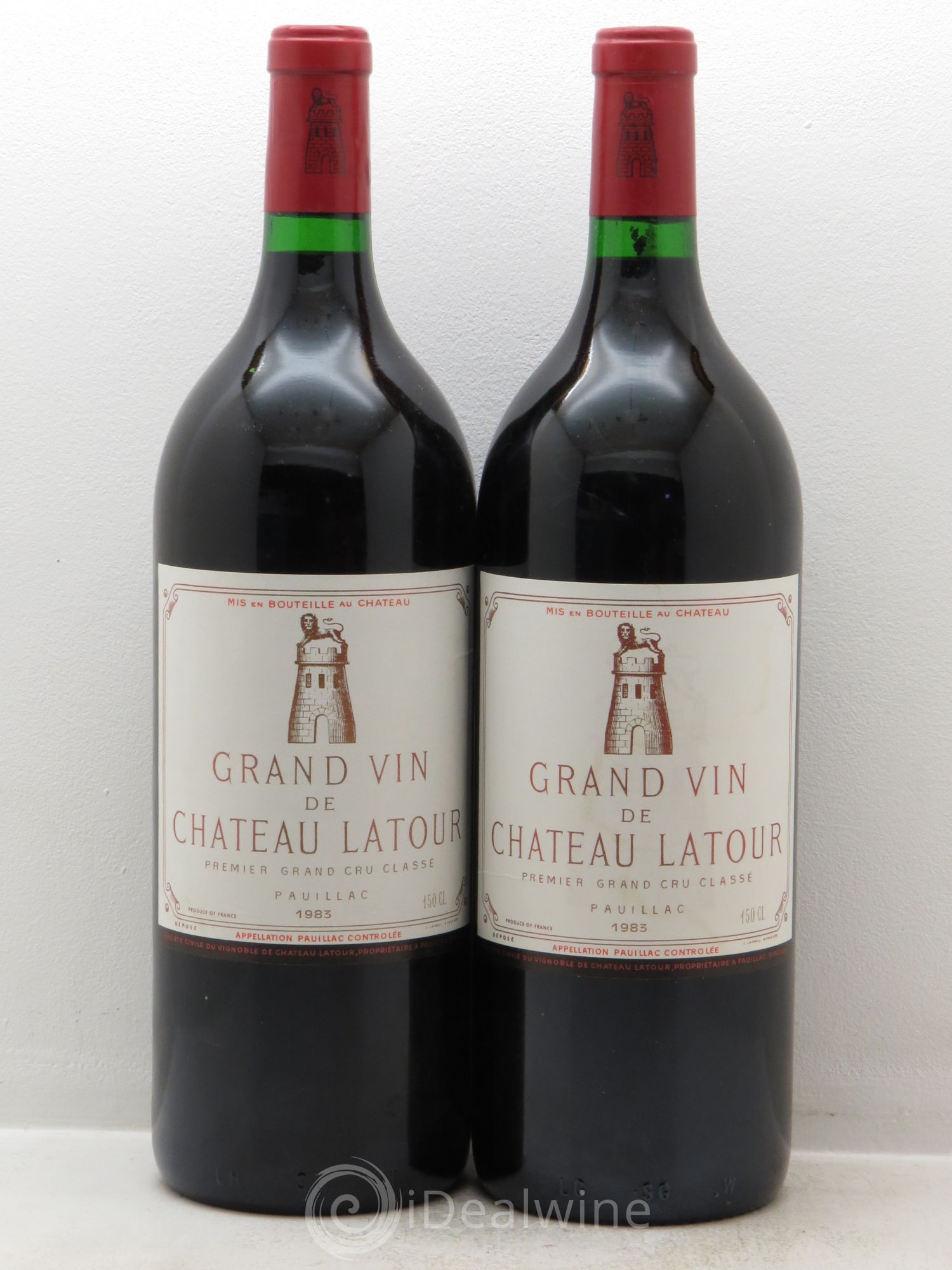 Château Latour 1er Grand Cru Classé 1983 - Lot de 2 magnums - 0