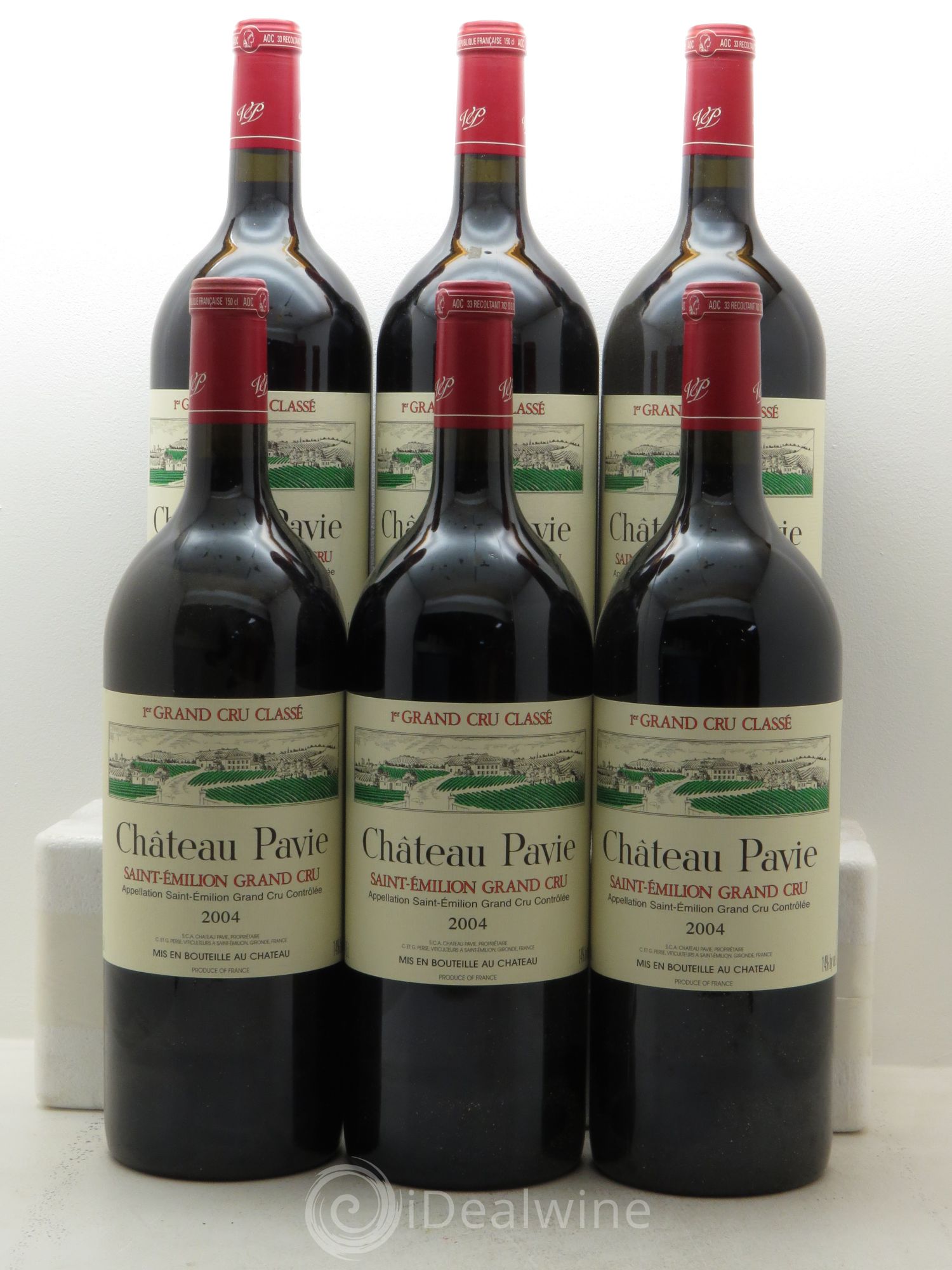 Château Pavie 1er Grand Cru Classé A 2004 - Lot de 6 magnums - 0