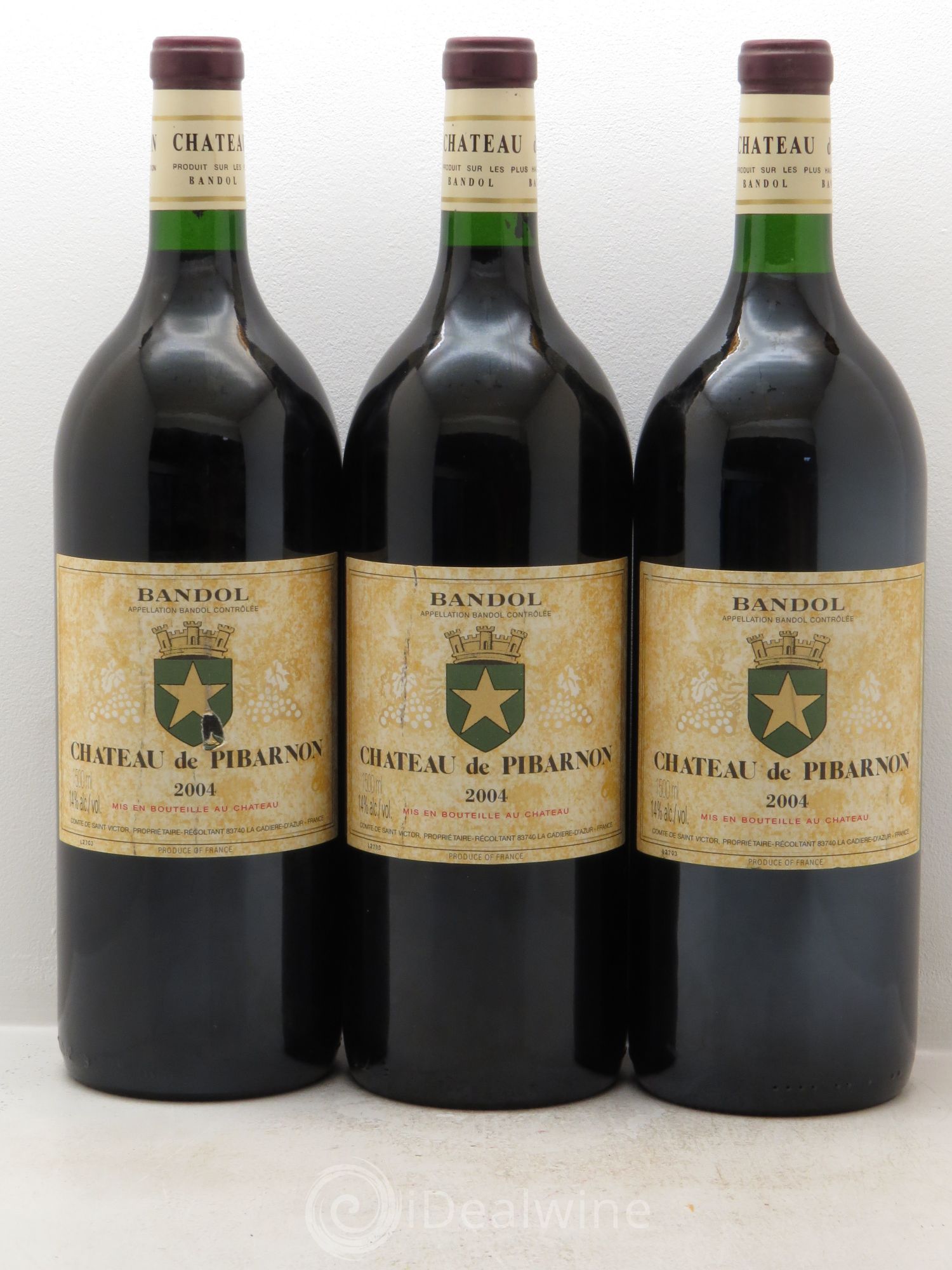 Bandol Château de Pibarnon Comte de Saint-Victor 2004 - Lot de 3 magnums - 0