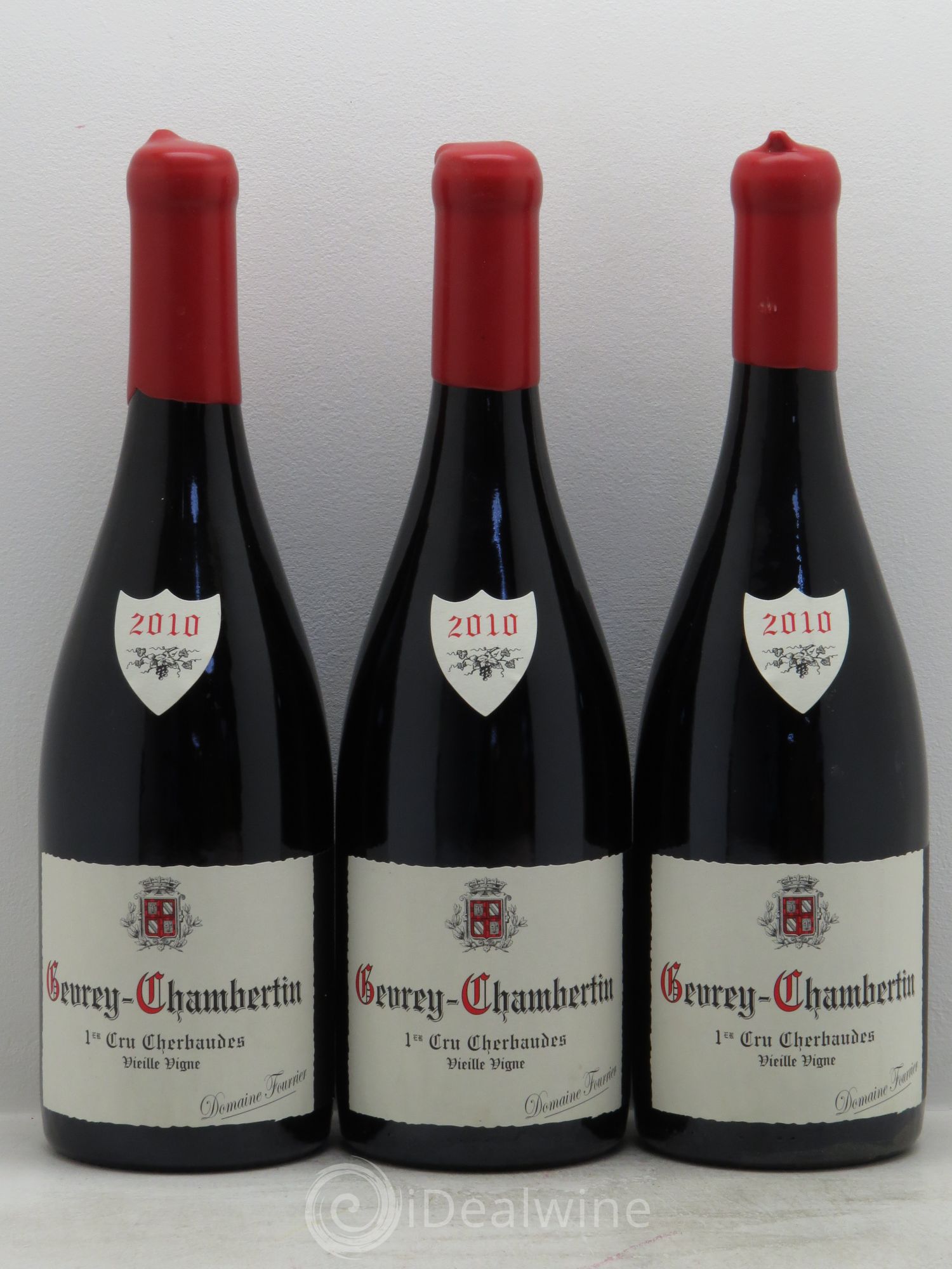 Gevrey-Chambertin 1er Cru Vieilles Vignes Domaine Fourrier 2010 - Posten von 3 Flaschen - 0