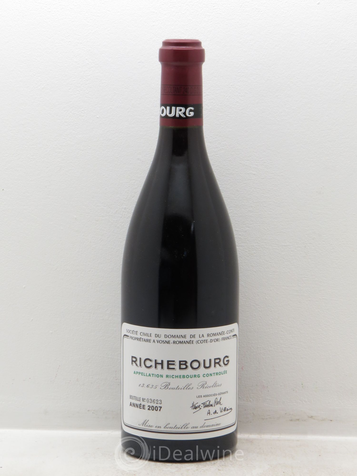 Richebourg Grand Cru Domaine de la Romanée-Conti 2007 - Lot de 1 bouteille - 0